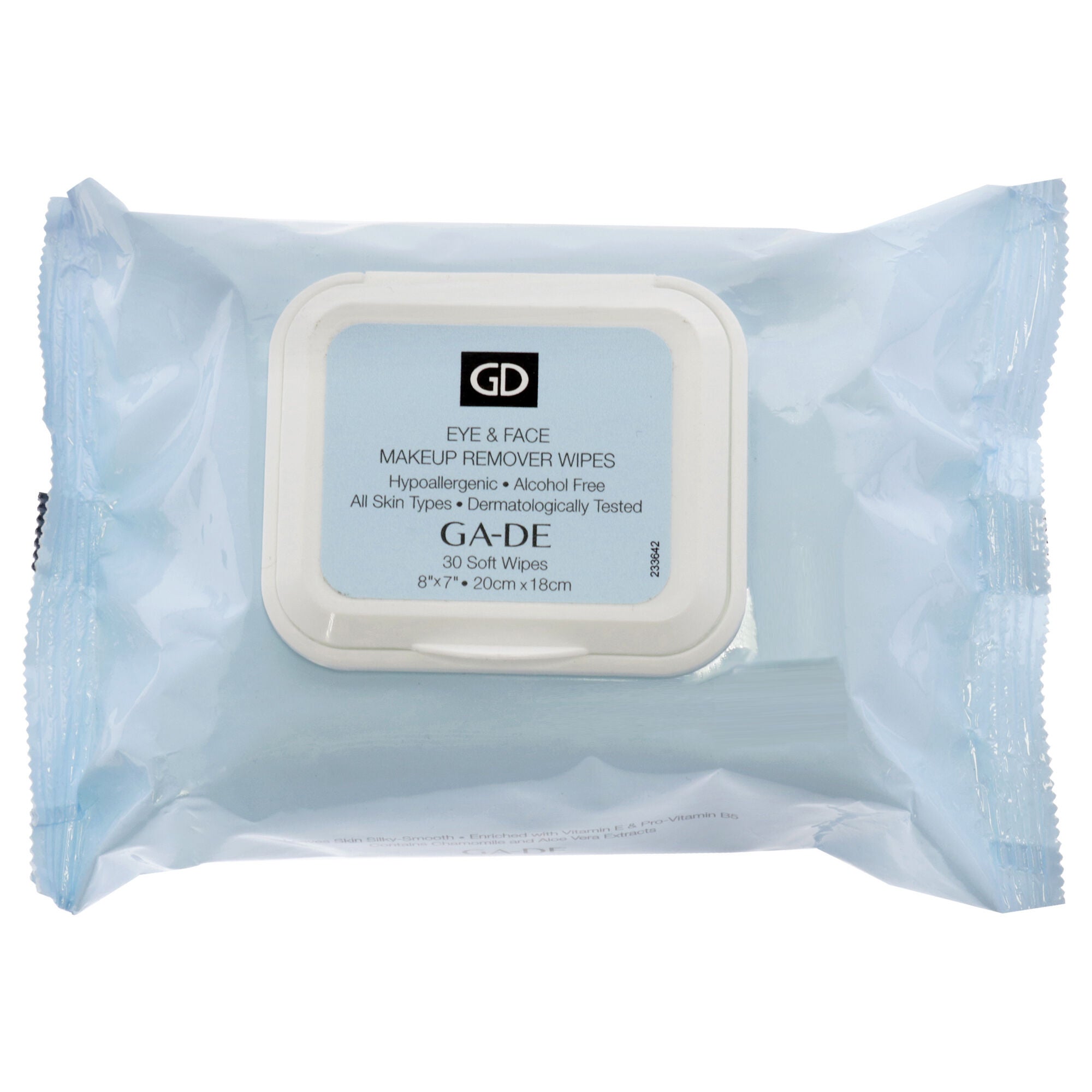 Eye and Face Makeup Remover Wipes by GA-DE for Women - 30 Count Wipes, See Description, hi-res image number 0