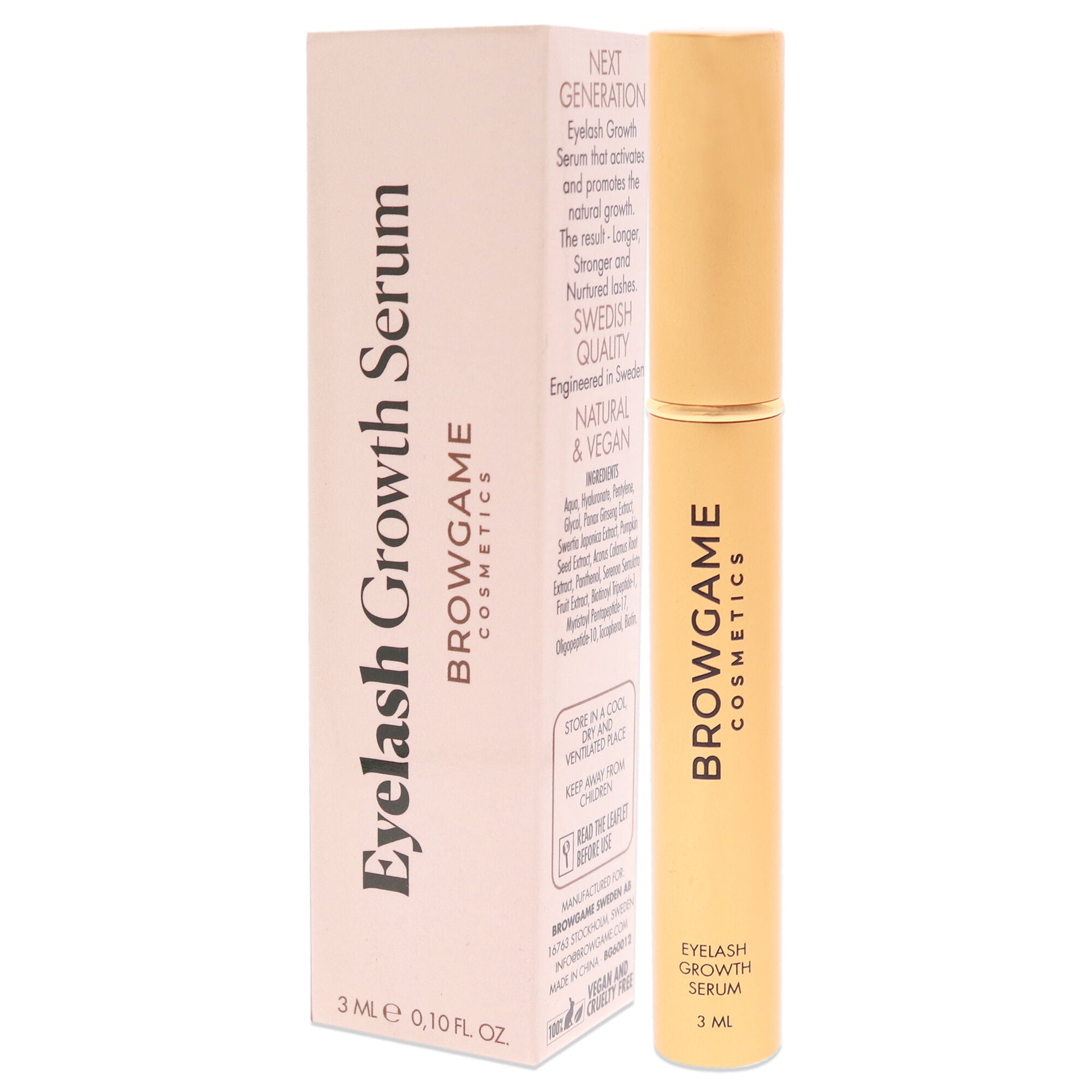 Eyelash Growth Serum by Browgame for Women - 3 ml Serum, , alternate image number 7