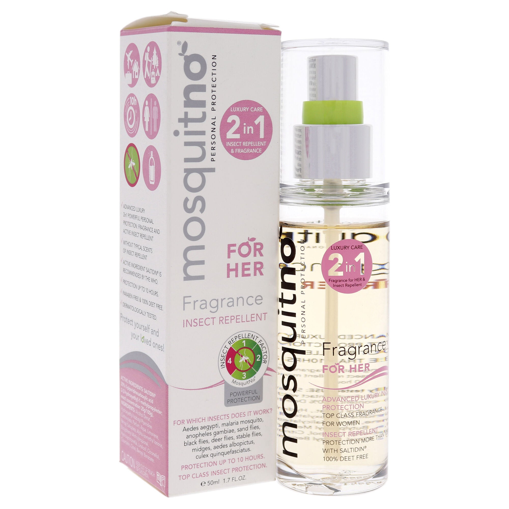 Mosquitno Fragrance Her by Mosquitno for Women - 1.7 oz Body Spray, See Description, alternate image number 2