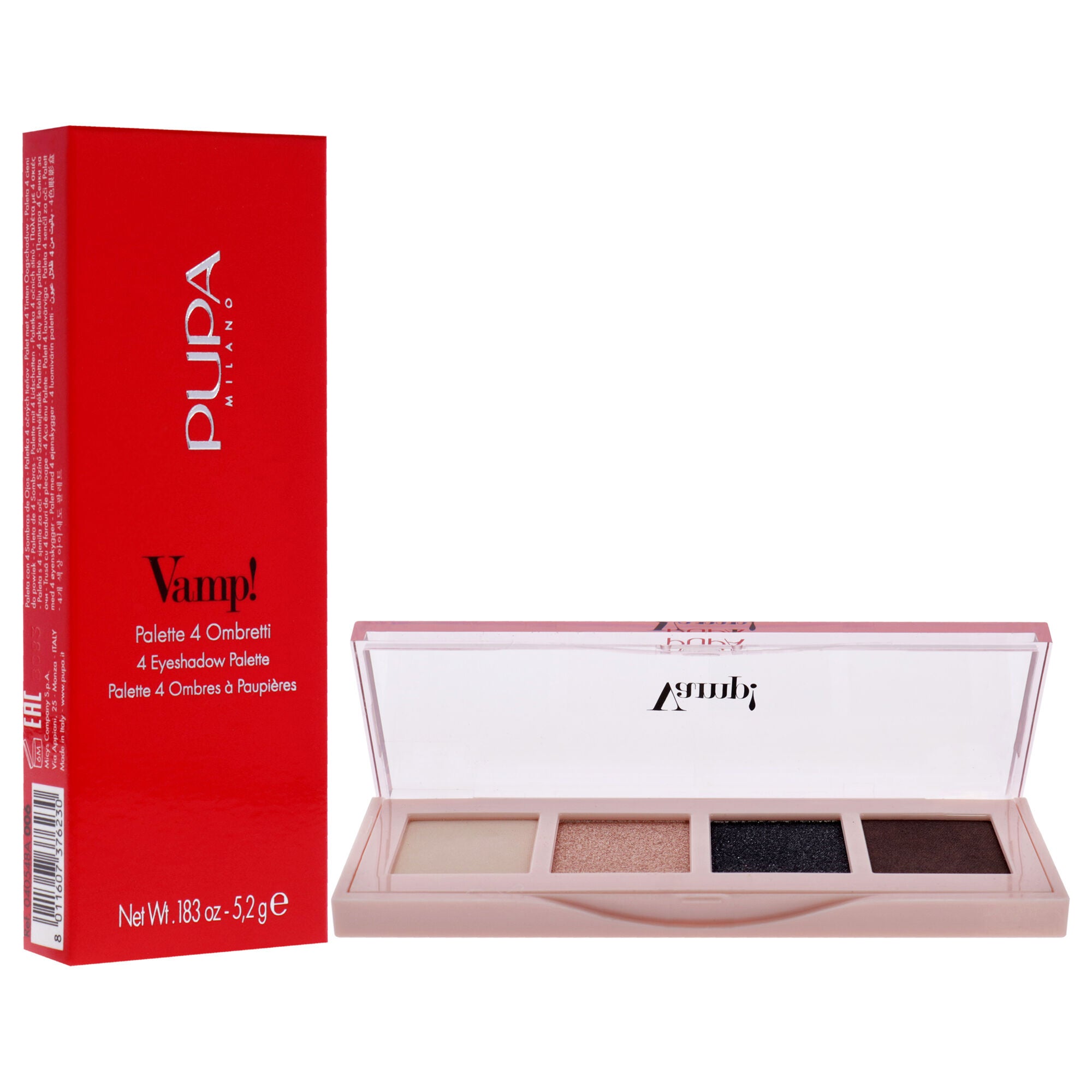 Vamp! 4 Eyeshadow Palette - 006 Deep Nude by Pupa Milano for Women - 0.183 oz Eye Shadow, See Description, alternate image number 2