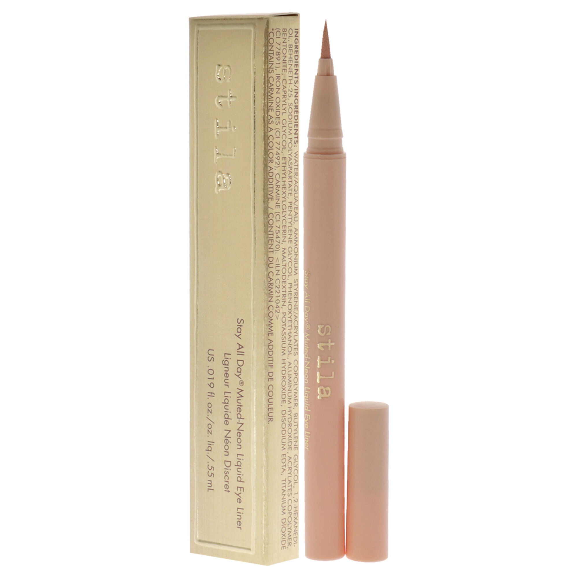 Stay All Day Muted-Neon Liquid Eye Liner - Peach Party by Stila for Women - 0.019 oz Eyeliner, See Description, alternate image number 3