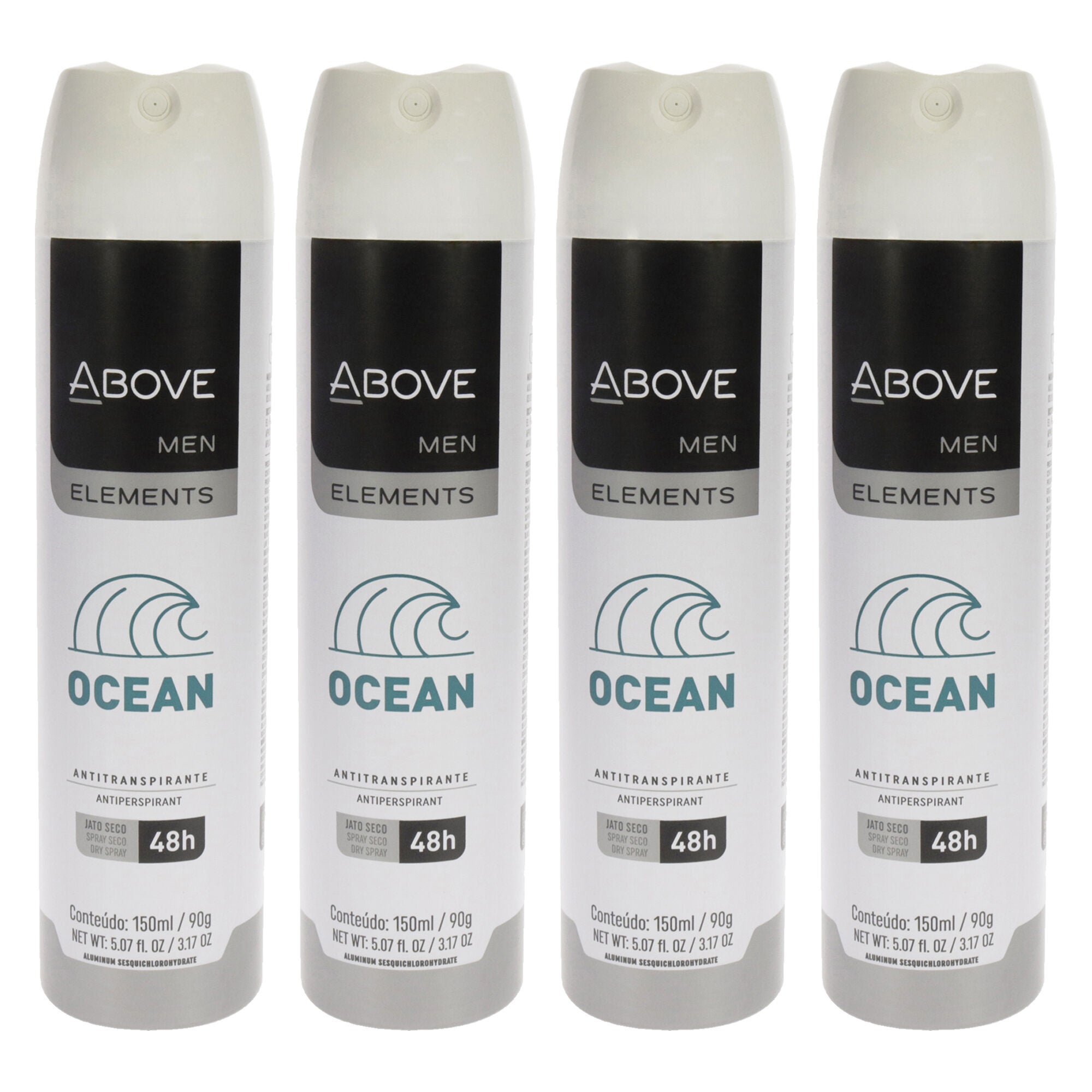 48 Hours Element Antiperspirant Deodorant - Ocean by Above for Men - 3.17 oz Deodorant Spray - Pack of 4, See Description, hi-res image number 0