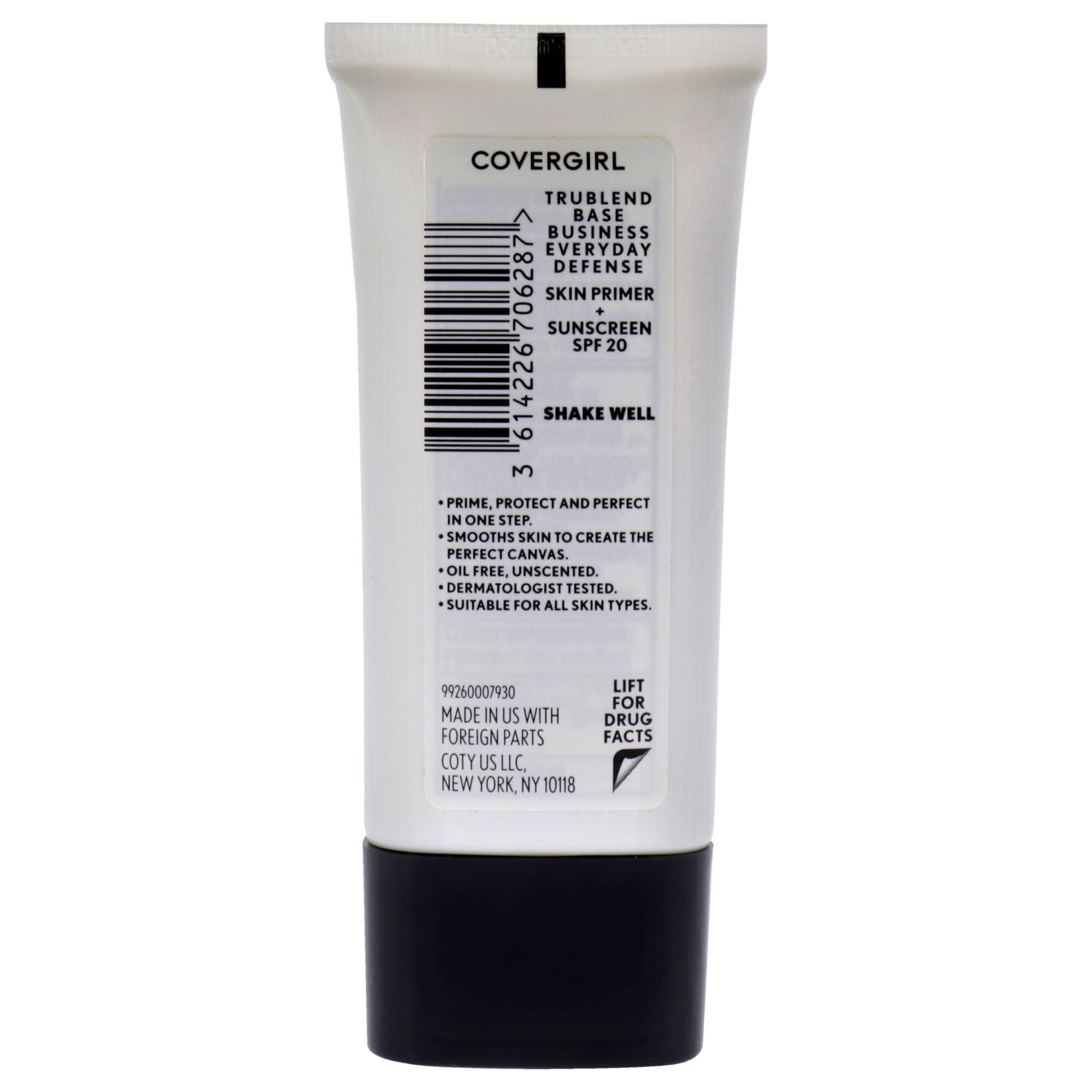 TruBlend Base Business SPF 20 - Everyday Defense by CoverGirl for Women - 1 oz Primer, , alternate image number 2