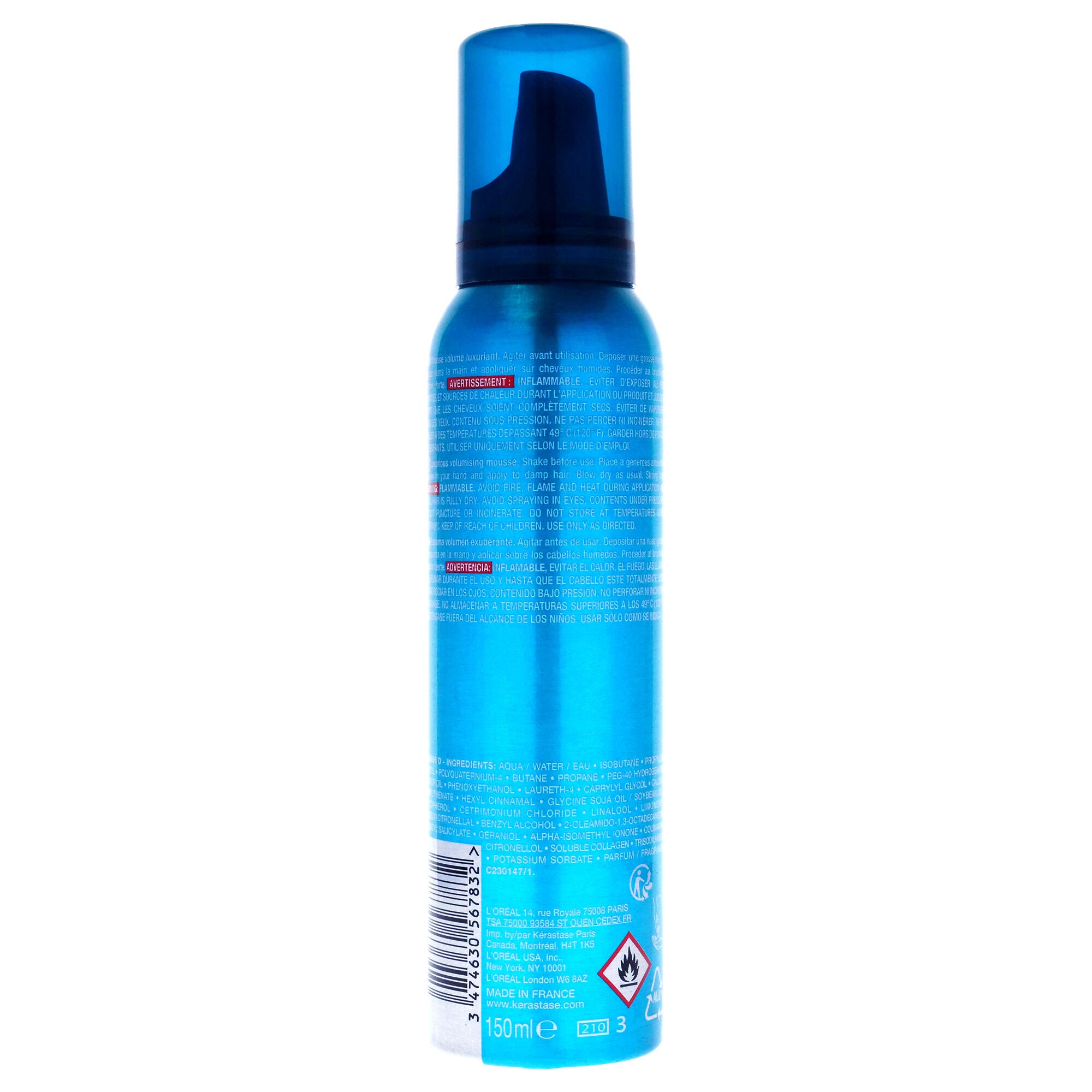 K Mousse Bouffante - Strong Hold by Kerastase for Unisex - 4.6 oz Mousse, See Description, alternate image number 2