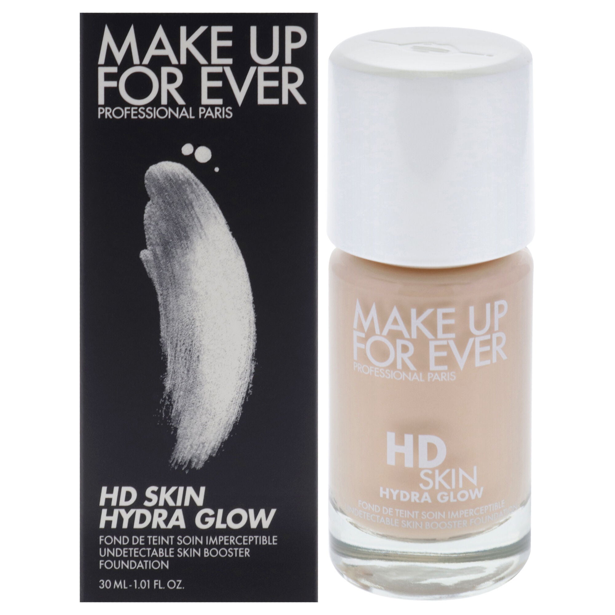 HD Skin Hydra Glow - 1N06 Porcelain by Make Up For Ever for Women - 1.01 oz Foundation, Beige, hi-res image number 0