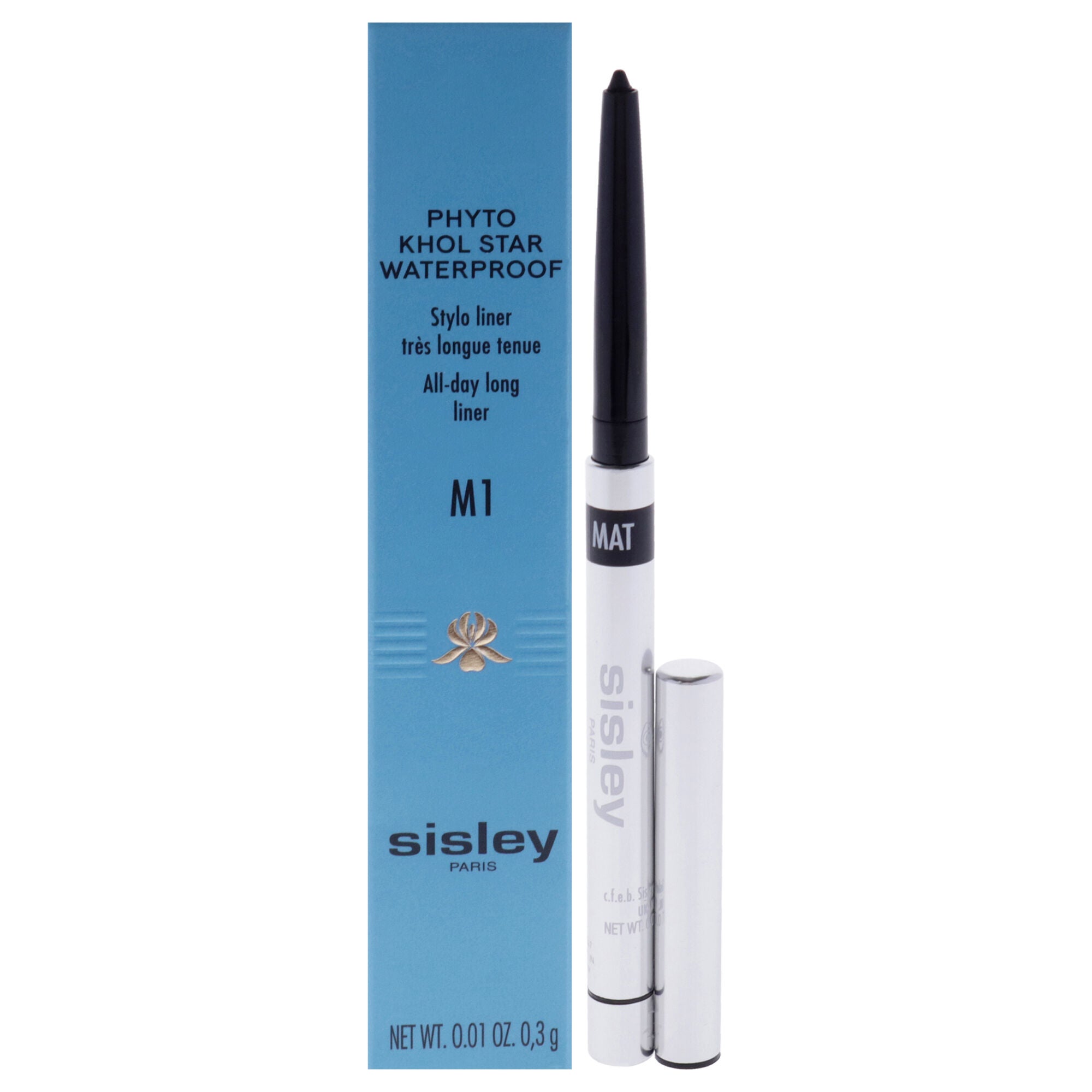 Phyto Khol Star Waterproof - M1 Matte Onyx by Sisley for Women - 0.01 oz Eyeliner, See Description, hi-res image number 0