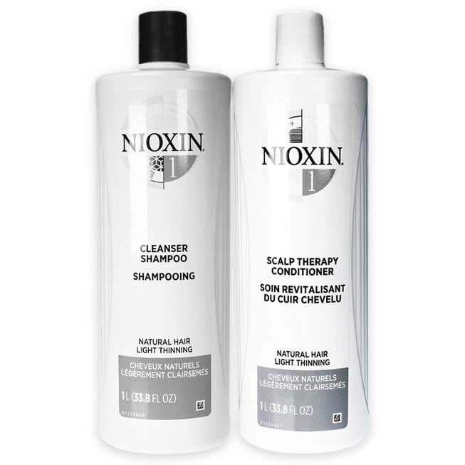 System 1 Duo by Nioxin for Unisex - 2 x 33.8 oz Shampoo, Conditioner, , alternate image number null