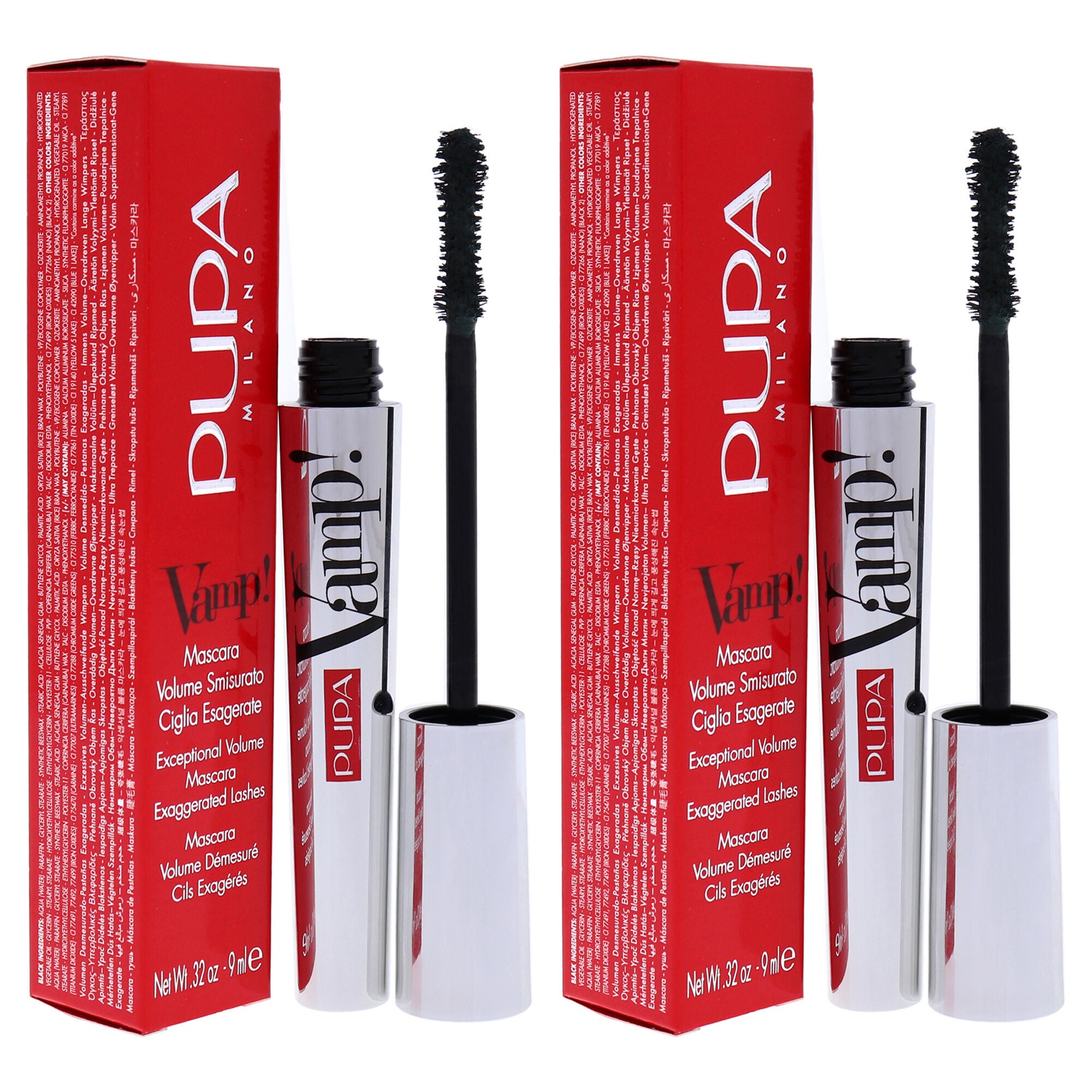 Vamp! Mascara - 504 Military Green by Pupa Milano for Women - 0.32 oz Mascara - Pack of 2, See Description, alternate image number 1