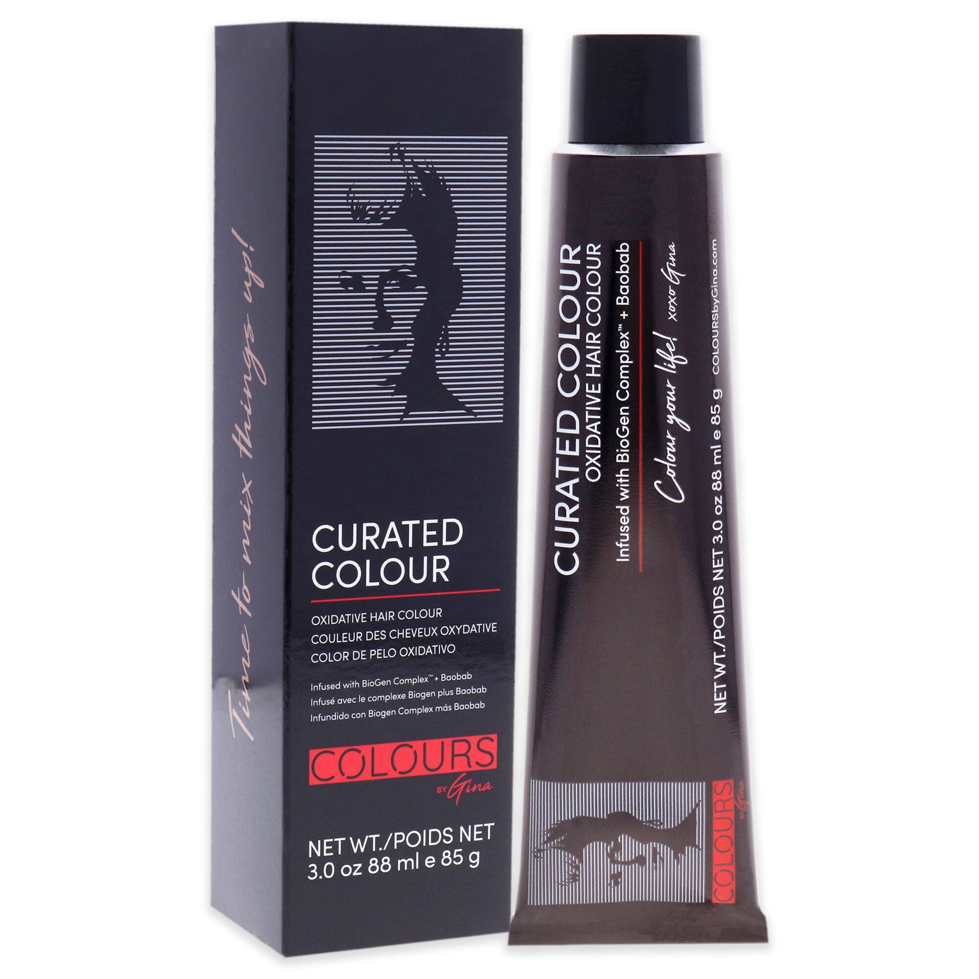 Curated Colour - 5.32-5GV Light Beige Brown by Colours By Gina for Unisex - 3 oz Hair Color, See Description, alternate image number 1