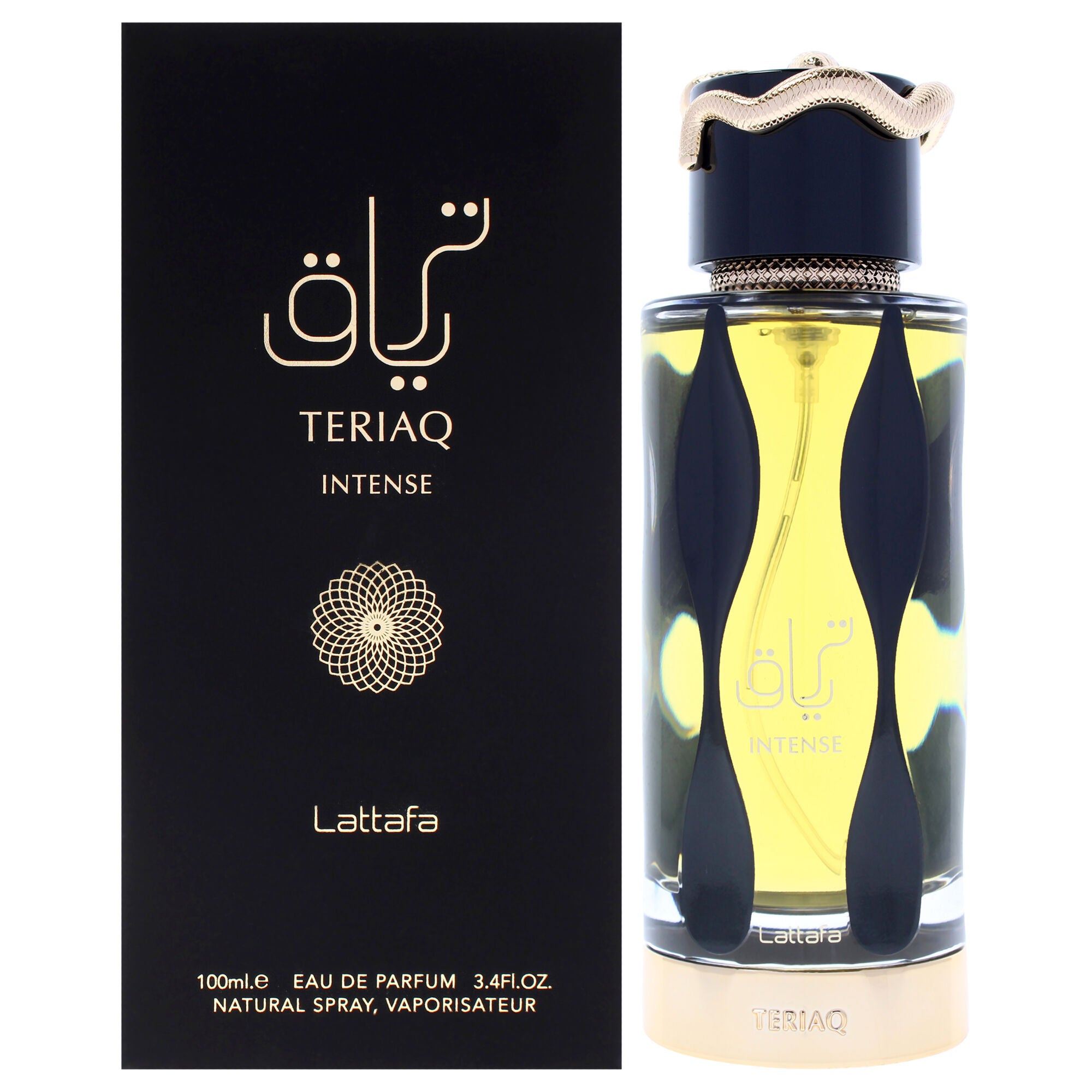 Teriaq Intense by Lattafa for Men - 3.4 oz EDP Spray, Clear, hi-res image number 0