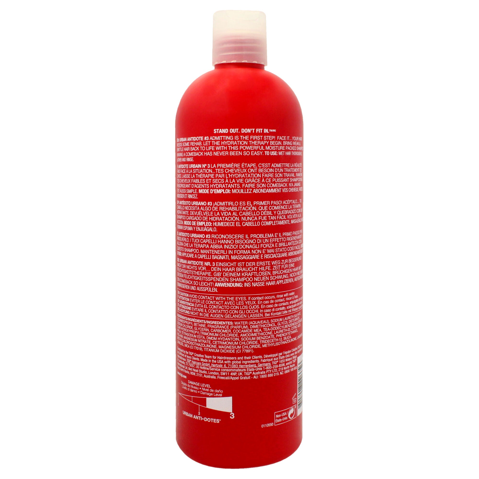 Bed Head Urban Antidotes Resurrection Shampoo by TIGI for Unisex - 25.36 oz Shampoo, See Description, alternate image number 2