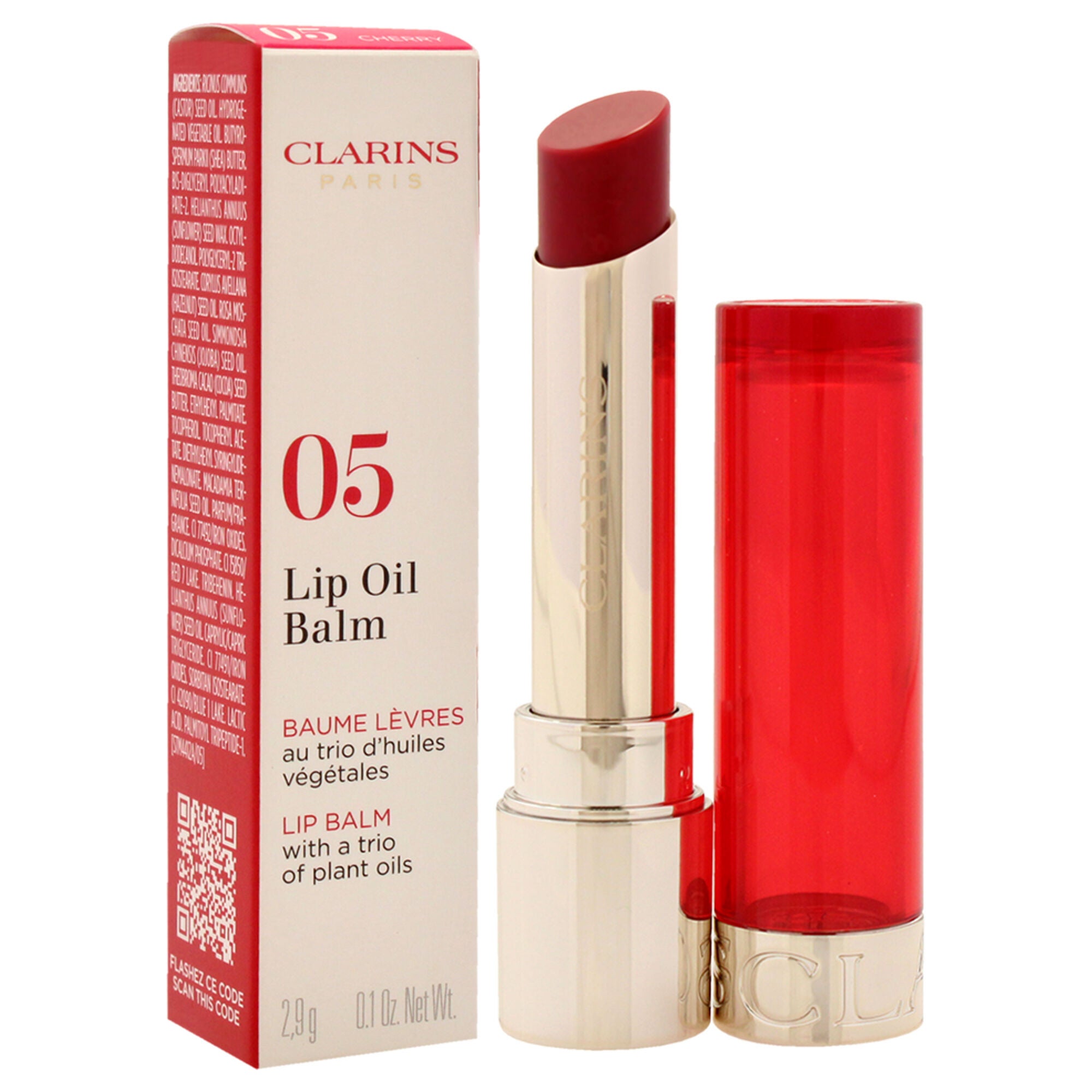 Lip Oil Balm - 05 Cherry by Clarins for Women - 0.1 oz Lip Balm, See Description, alternate image number 2