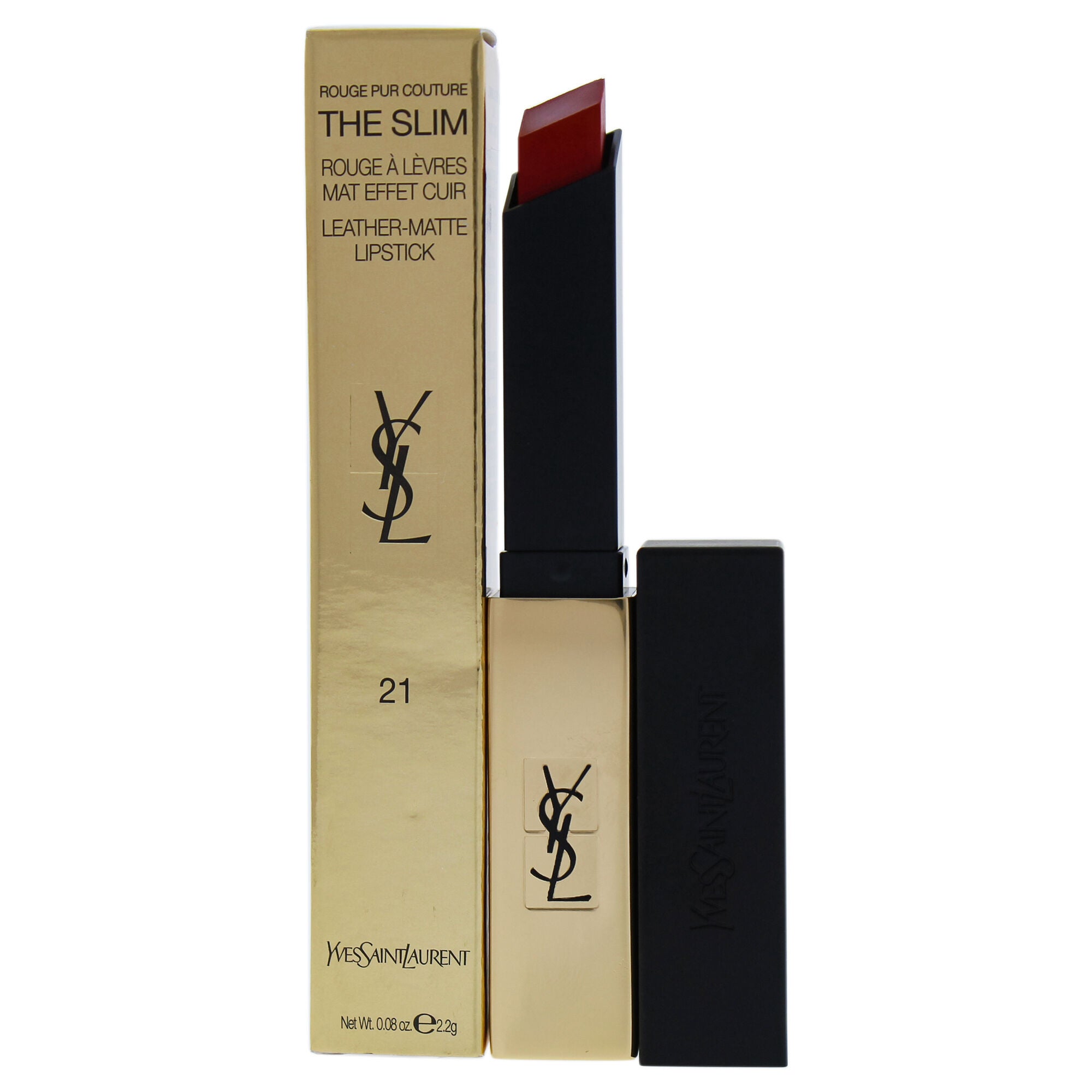 Rouge Pur Couture The Slim Matte Lipstick - 21 Rouge Paradoxe by Yves Saint Laurent for Women - 0.08 oz Lipstick, See Description, hi-res image number 0