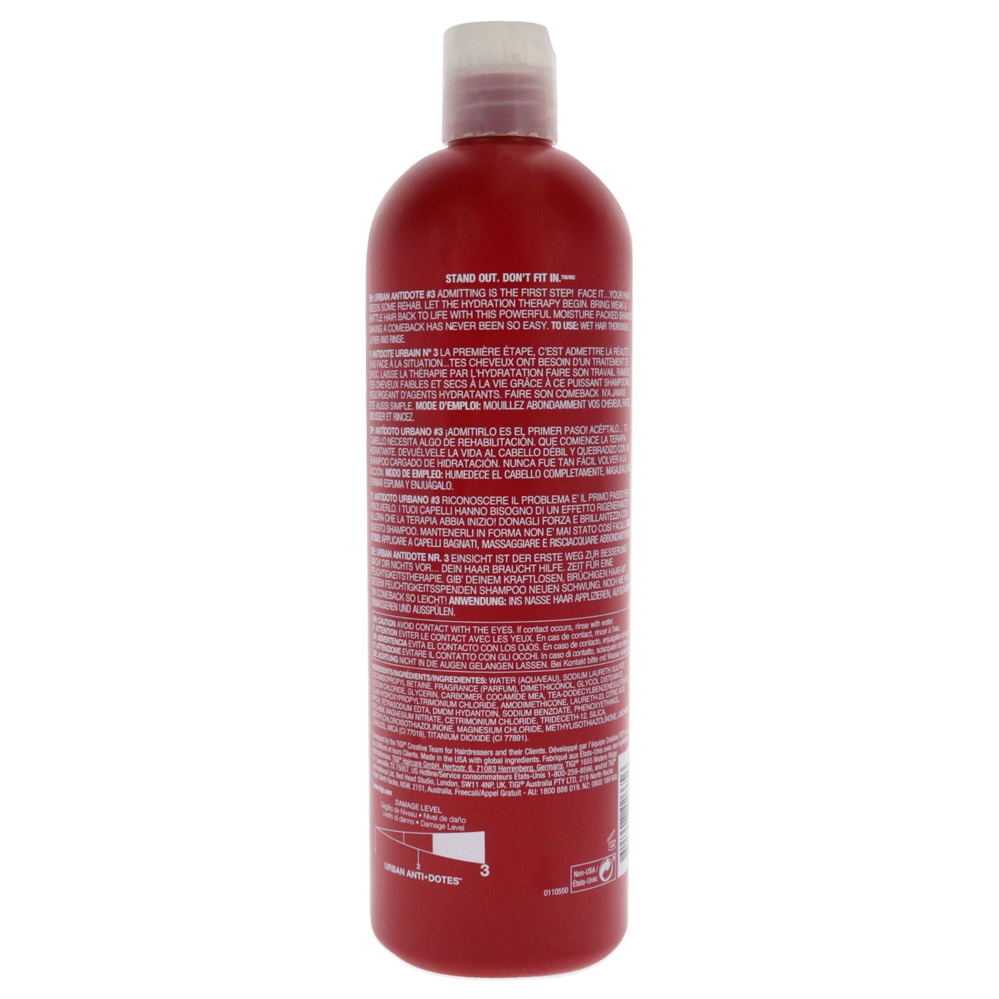 Bed Head Urban Antidotes Resurrection Shampoo by TIGI for Unisex - 25.36 oz Shampoo, , alternate image number 3