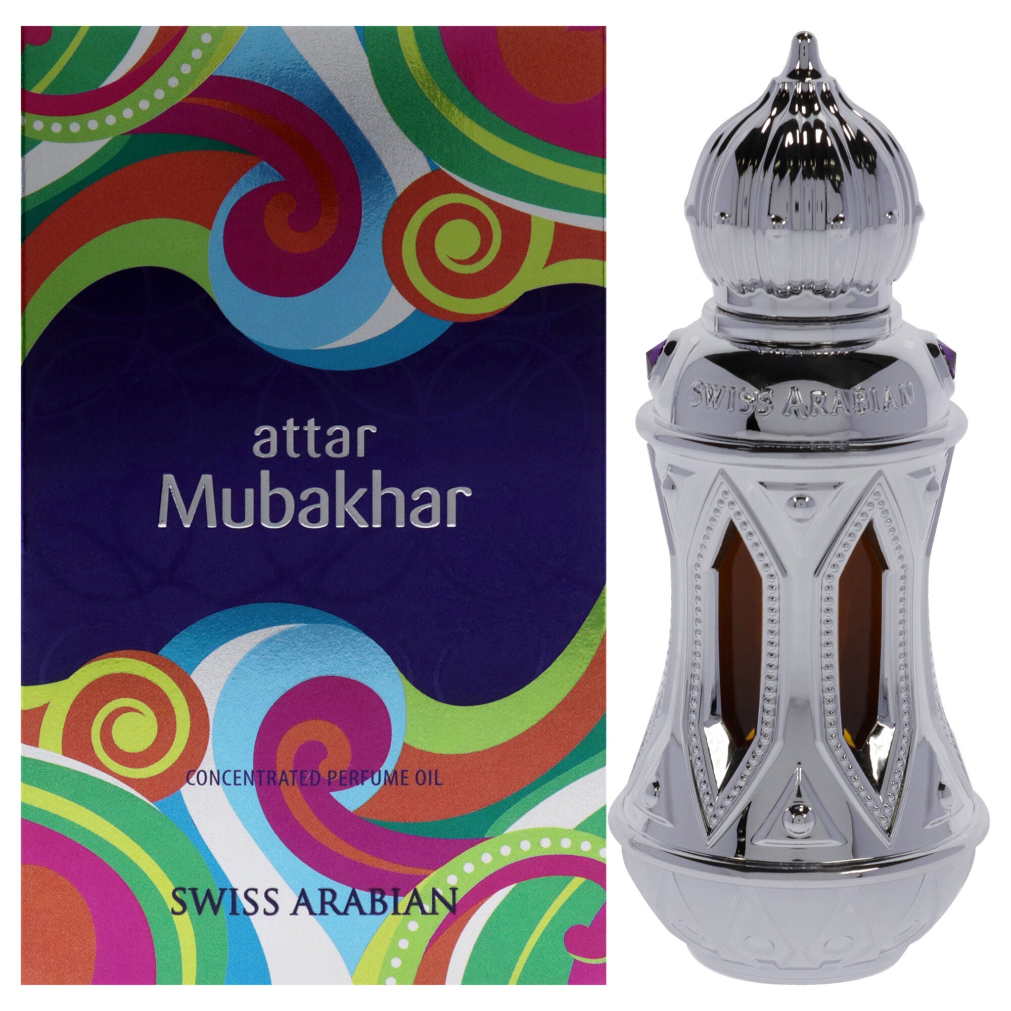 Attar Mubakhar by Swiss Arabian for Unisex - 0.67 oz Parfum Oil, See Description, hi-res image number 0