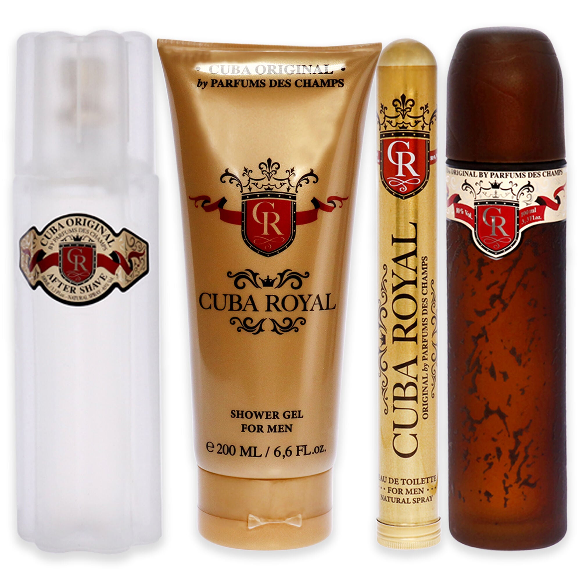 Cuba Royal by Cuba for Men - 4 Pc Gift Set 3.3oz EDT Spray, 1.17oz EDT Spray, 3.3oz After Shave, 6.7oz Shower Gel, , alternate image number 6