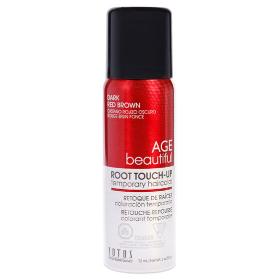 Root Touch Up Temporary Haircolor Spray - Dark Red Brown by AGEbeautiful for Unisex - 2 oz Hair Color, NA, hi-res image number null