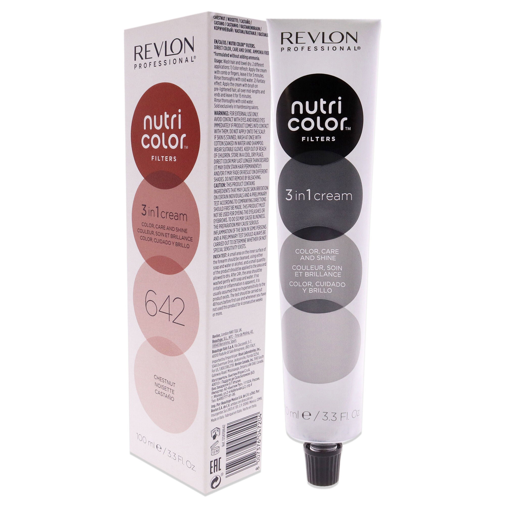 Nutri Color Cream - 642 Chestnut by Revlon for Unisex - 3.3 oz Hair Color, , alternate image number 7