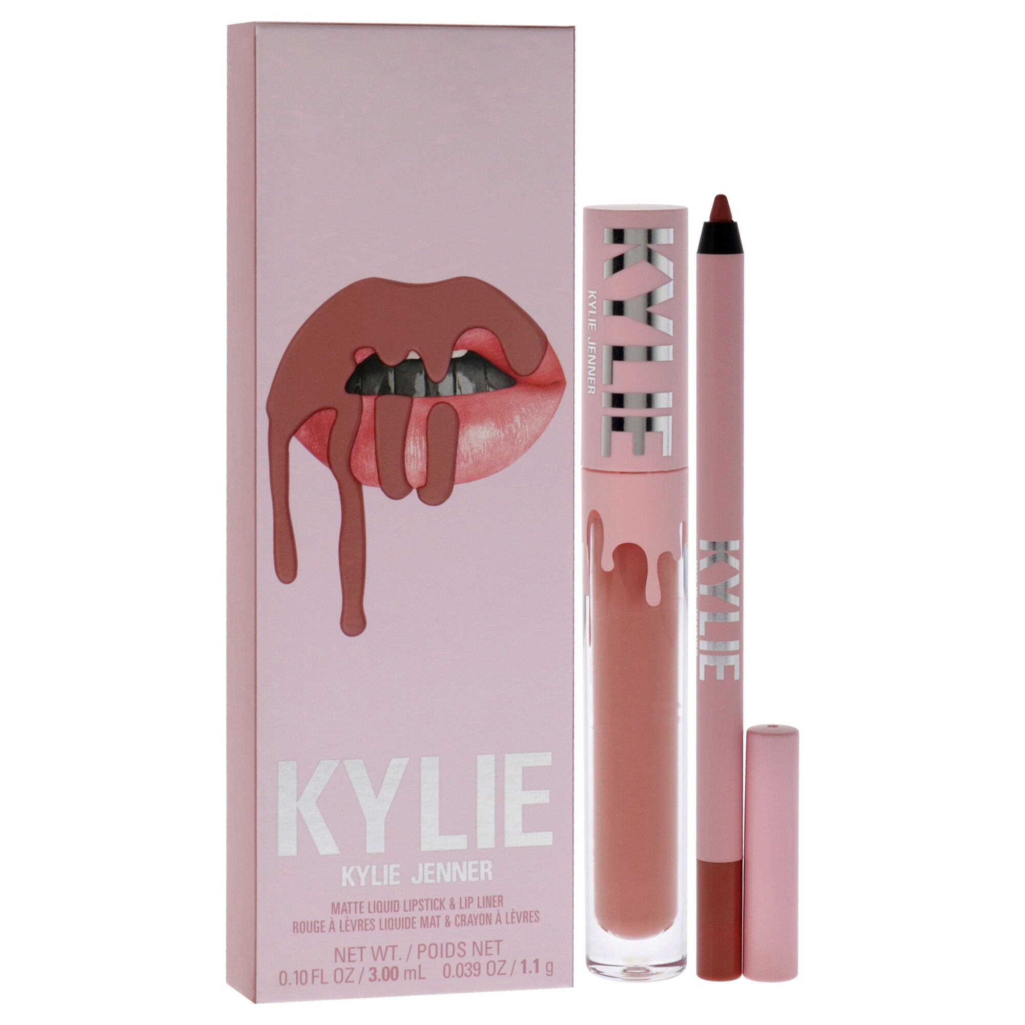 Matte Lip Kit - 802 Candy K by Kylie Cosmetics for Women - 2 Pc 0.10oz Matte Liquid Lipstick, 0.039oz Lip Liner, Pink, alternate image number 2
