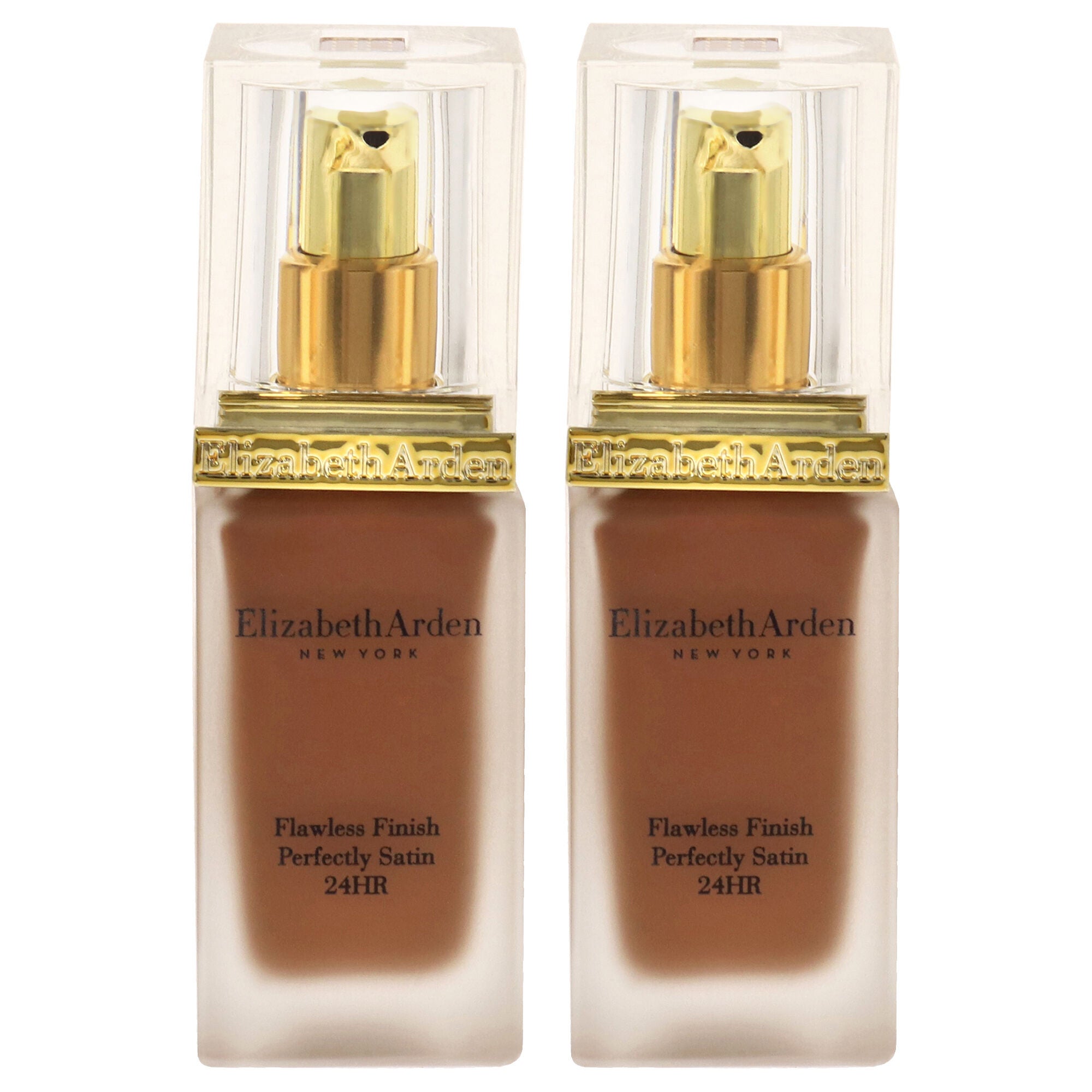 Flawless Finish Perfectly Satin 24HR Makeup SPF 15 - 17 Cocoa by Elizabeth Arden for Women - 1 oz Foundation - Pack of 2, Brown, alternate image number 1
