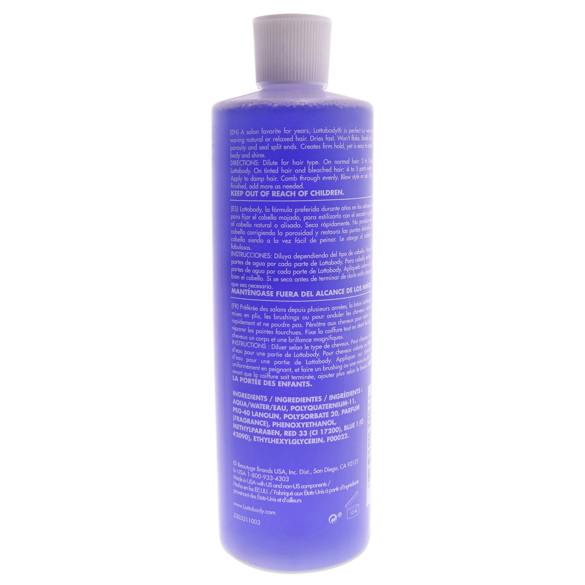 Professional Concentrated Setting Lotion by Lottabody for Unisex - 15.2 oz Lotion, , alternate image number 4