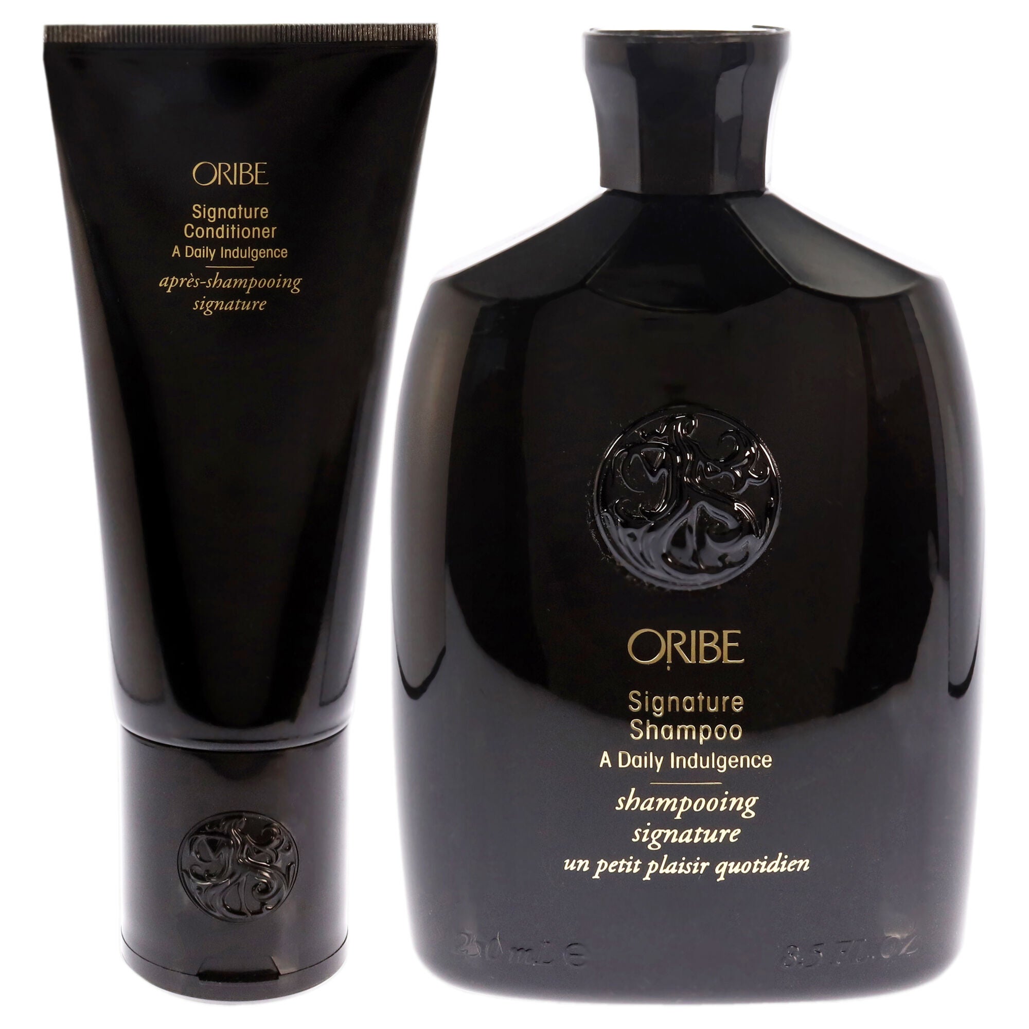 Signature Shampoo and Signature Conditioner Kit by Oribe for Unisex - 2 Pc Kit 8.5oz Shampoo, 6.8oz Conditioner, White, alternate image number 1
