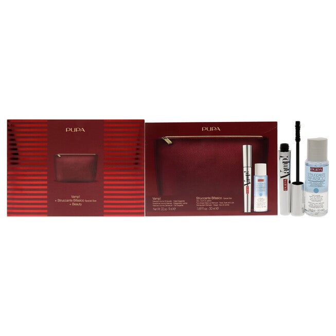 Vamp! Mascara and Two-Phase Make-Up Remover Set by Pupa Milano for Women - 3 Pc Set, See Description, hi-res image number 0