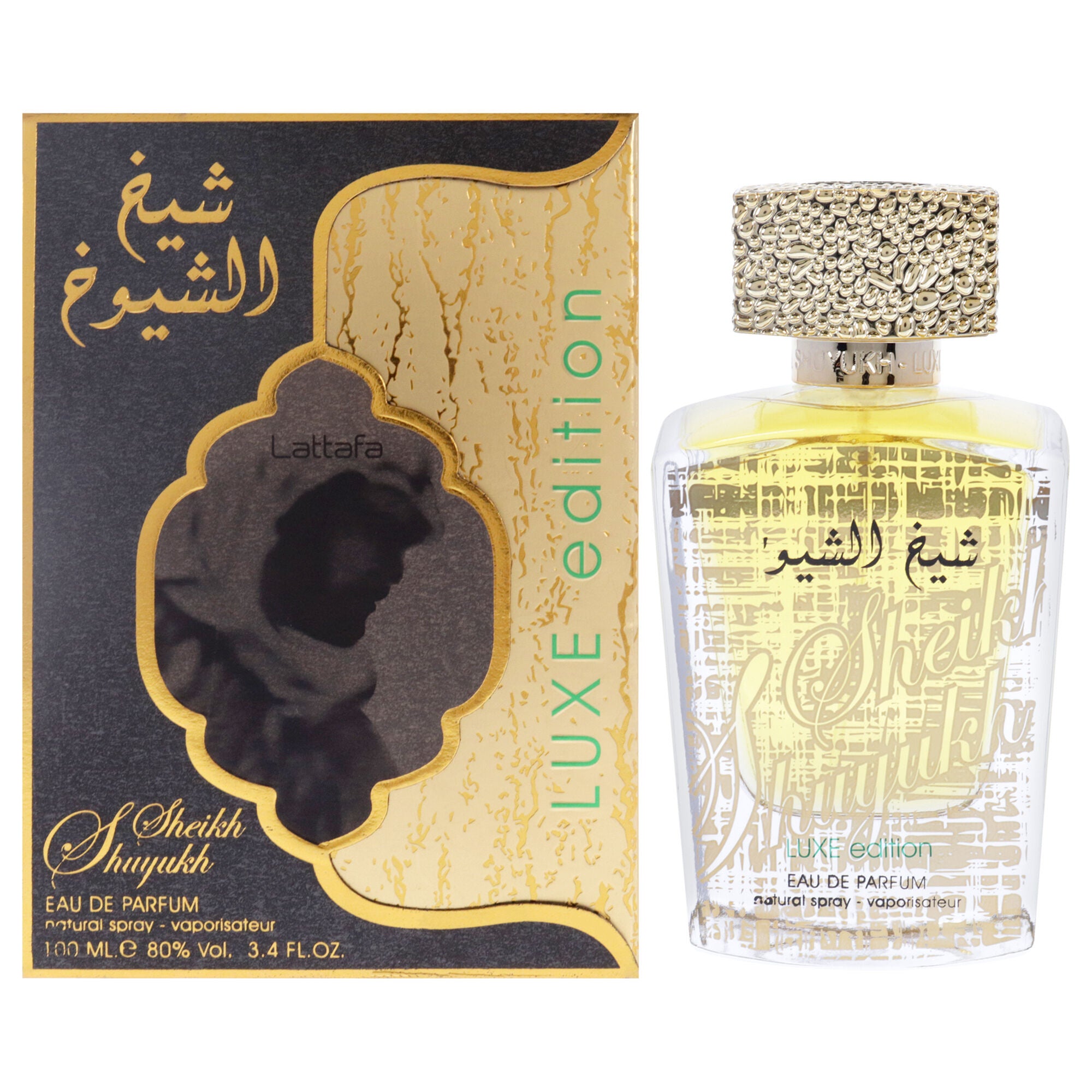 Sheikh Al Shuyuk Luxe Edition by Lattafa for Unisex - 3.4 oz EDP Spray, See Description, hi-res image number 0