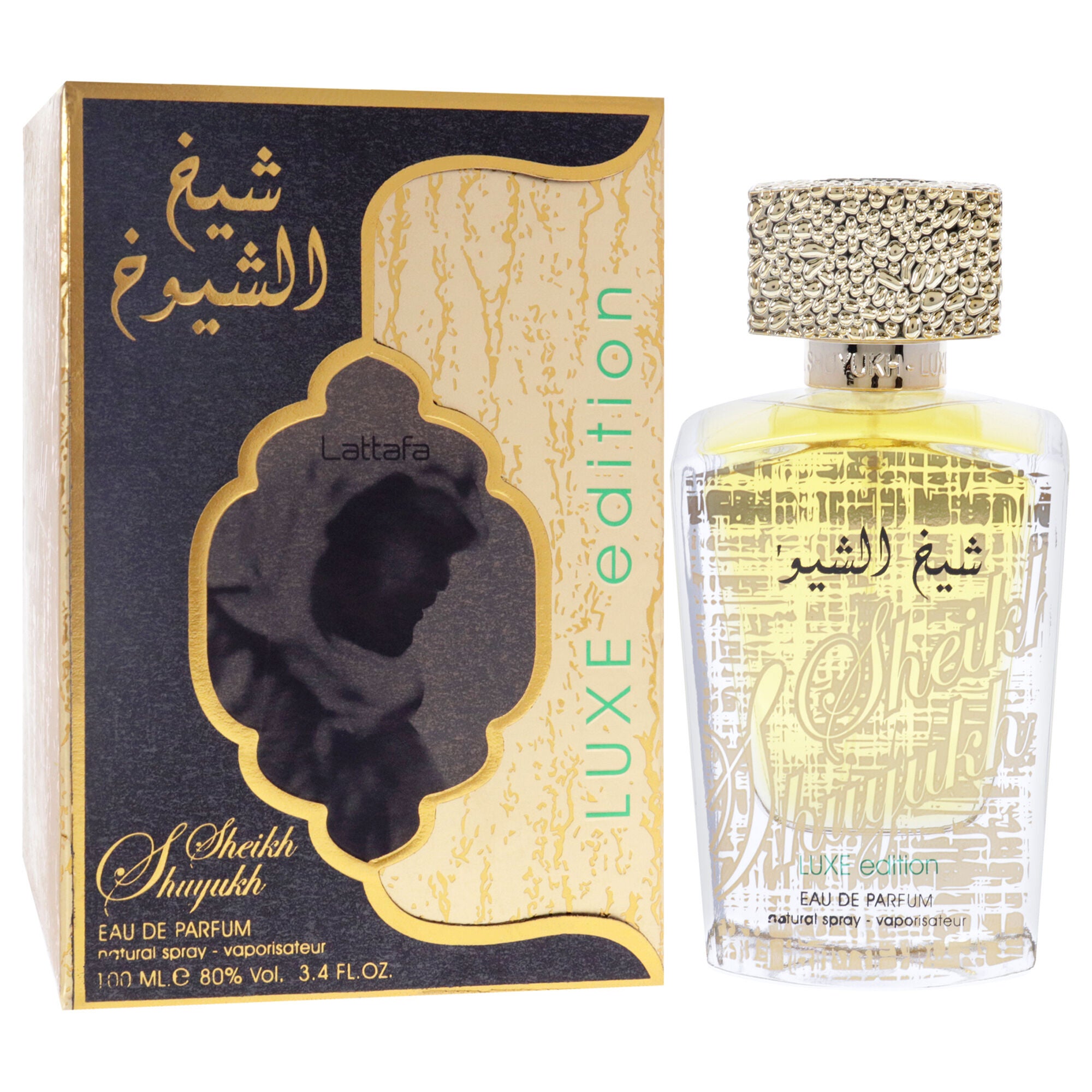 Sheikh Al Shuyuk Luxe Edition by Lattafa for Unisex - 3.4 oz EDP Spray, See Description, alternate image number 2