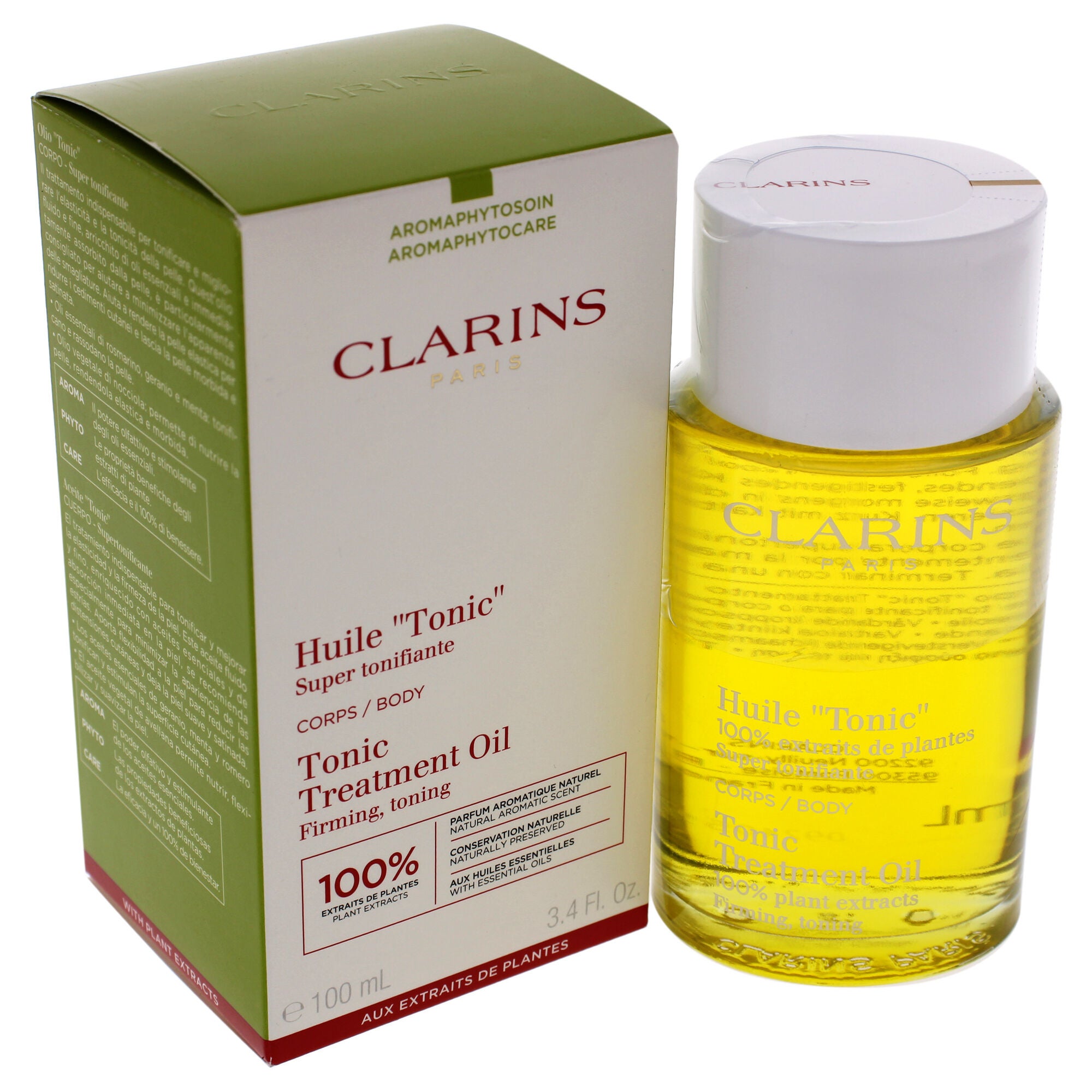 Body Treatment Oil Tonic by Clarins for Unisex - 3.4 oz Treatment, , alternate image number 4