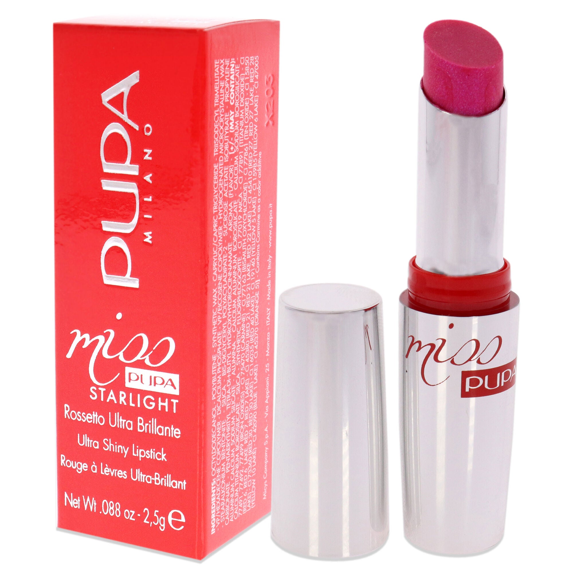 Miss Pupa Starlight Ultra-shiny - 704 Lovely Meghan by Pupa Milano for Women - 0.88 oz Lipstick, See Description, alternate image number 2