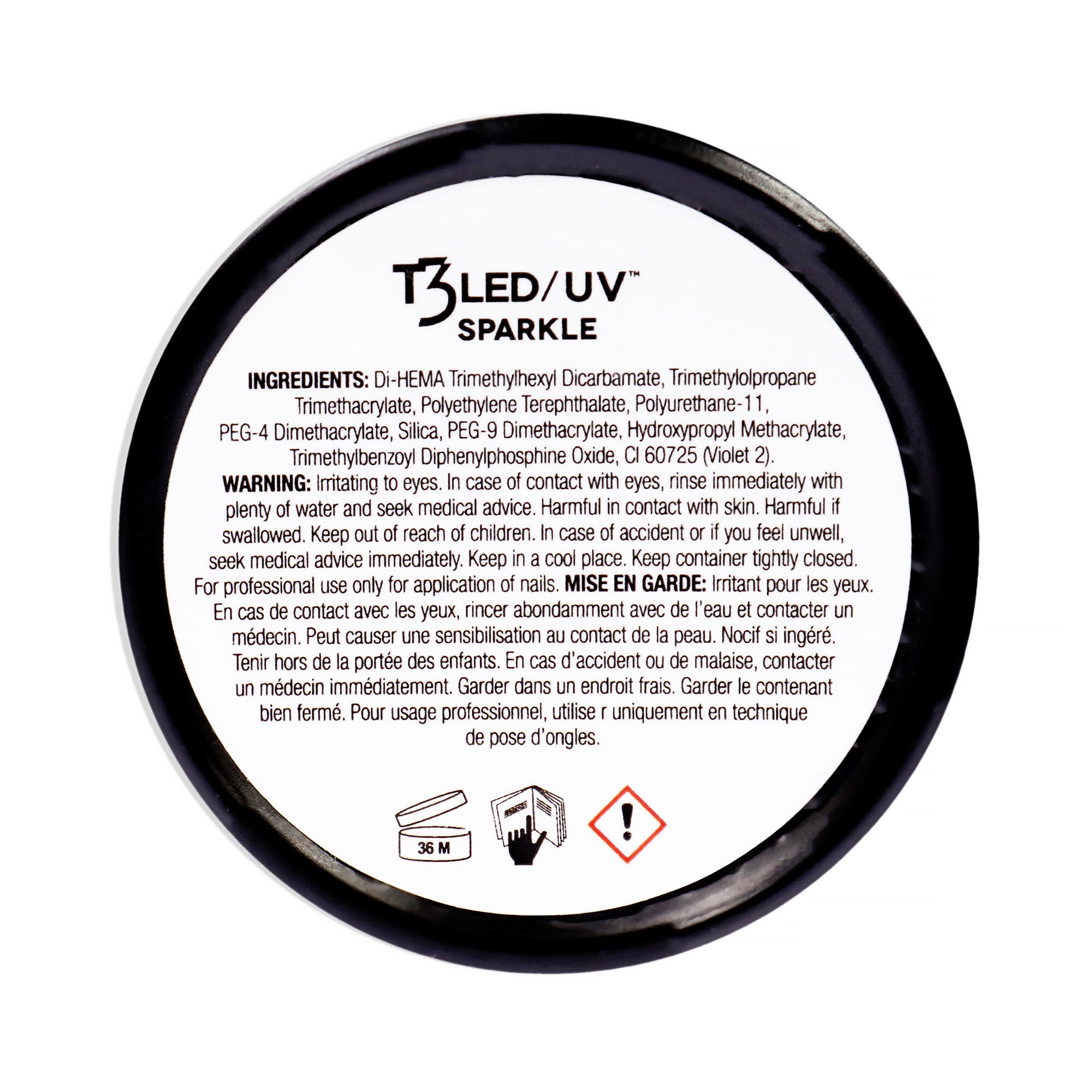 T3 Cool Cure Versatility Gel - Barbie Glitter by Cuccio Pro for Women - 1 oz Nail Gel, See Description, alternate image number 2