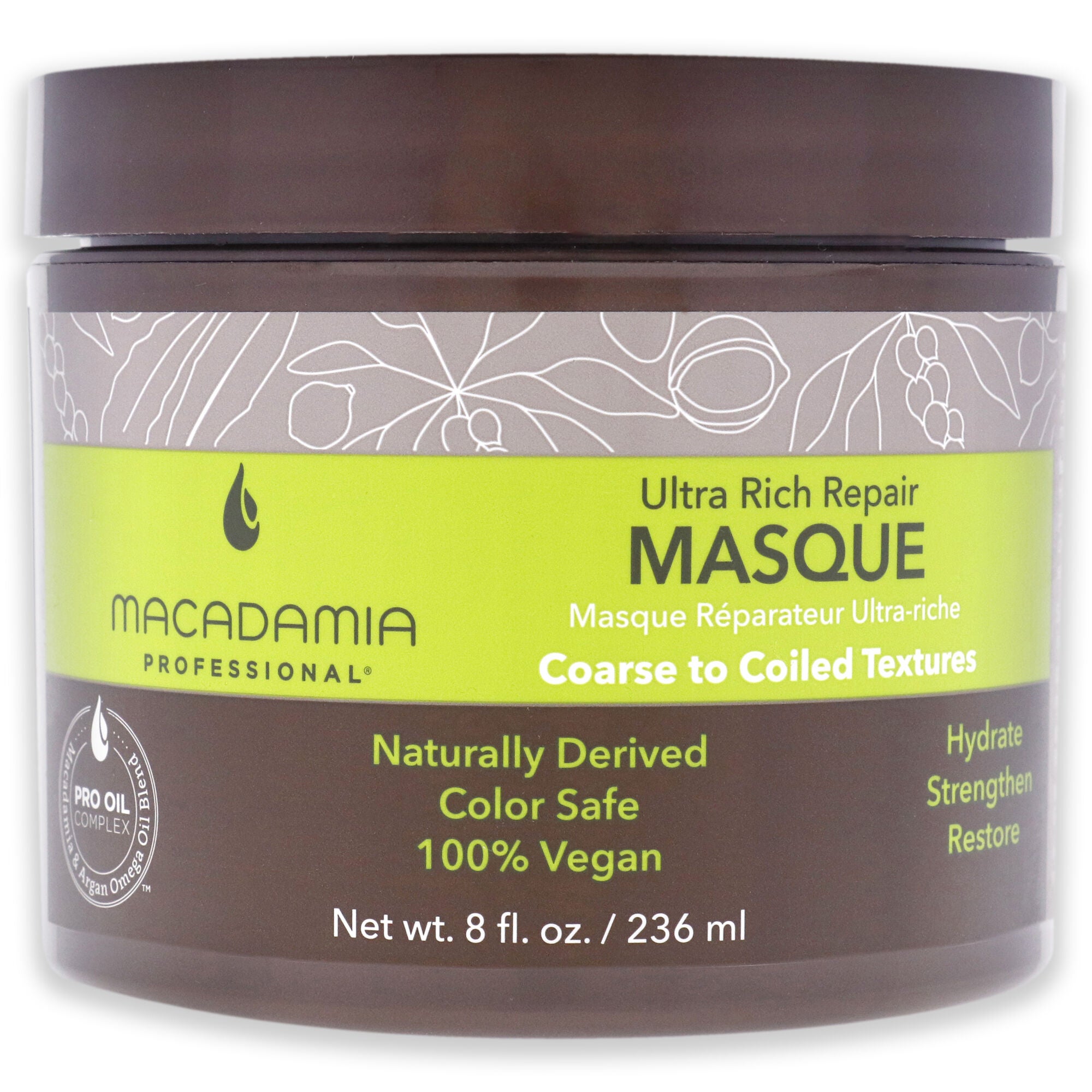 Ultra Rich Repair Masque by Macadamia Oil for Unisex - 8 oz Masque, See Description, hi-res image number 0