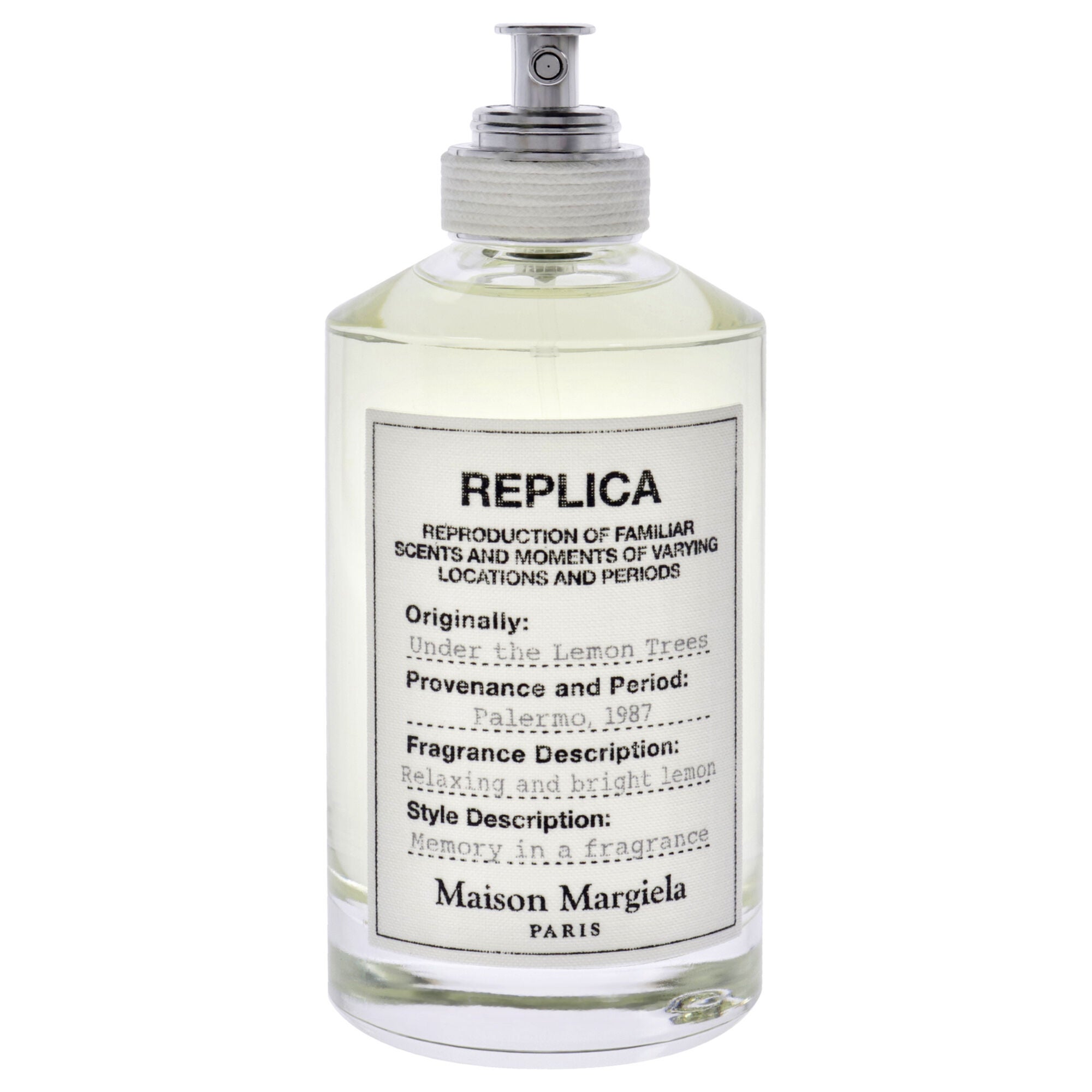 Replica Under The Lemon Trees by Maison Margiela for Unisex - 3.4 oz EDT Spray, Clear, alternate image number 4