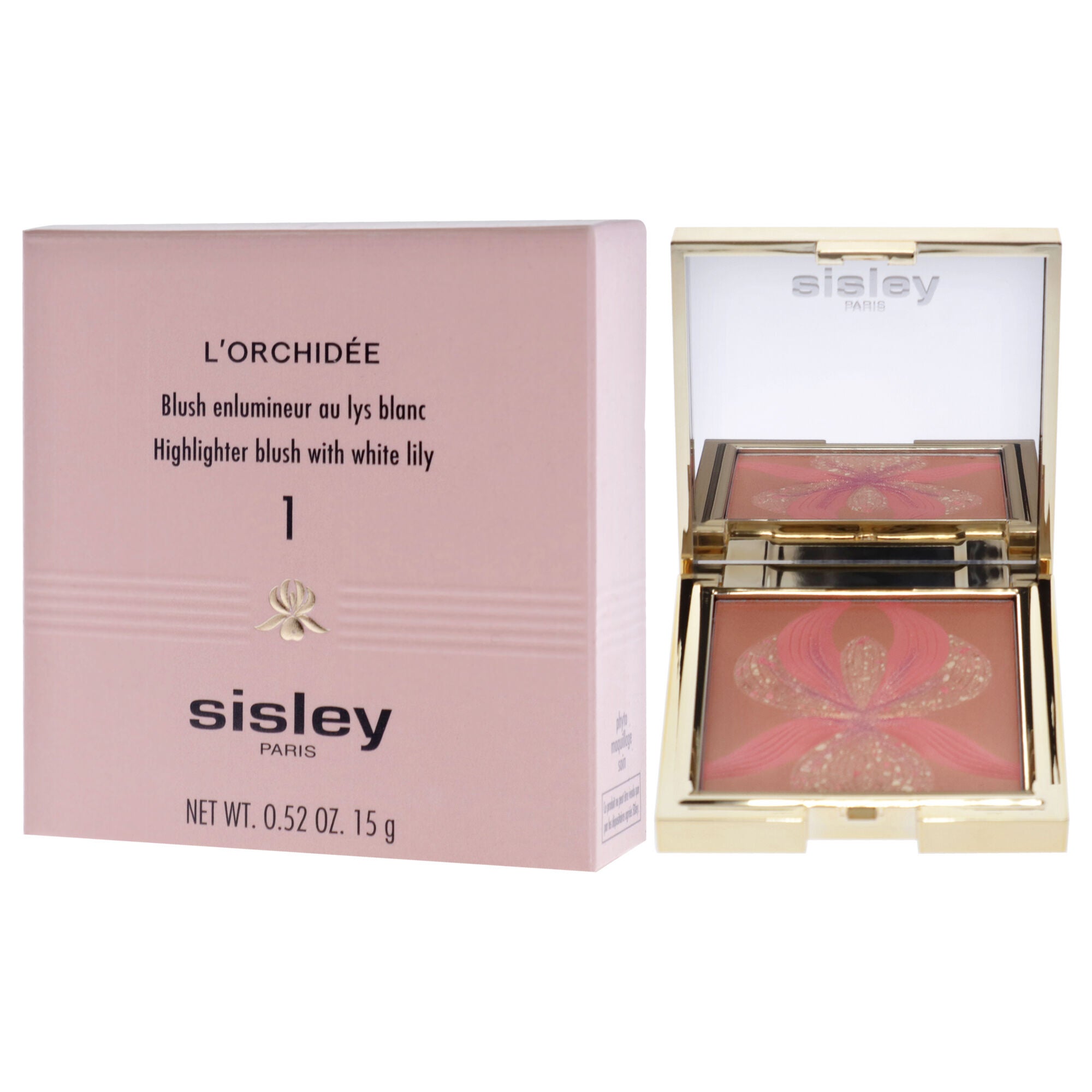 LOrchidee Highlighter Blush With White Lily - 1 Orange by Sisley for Women - 0.52 oz Makeup, See Description, alternate image number 3