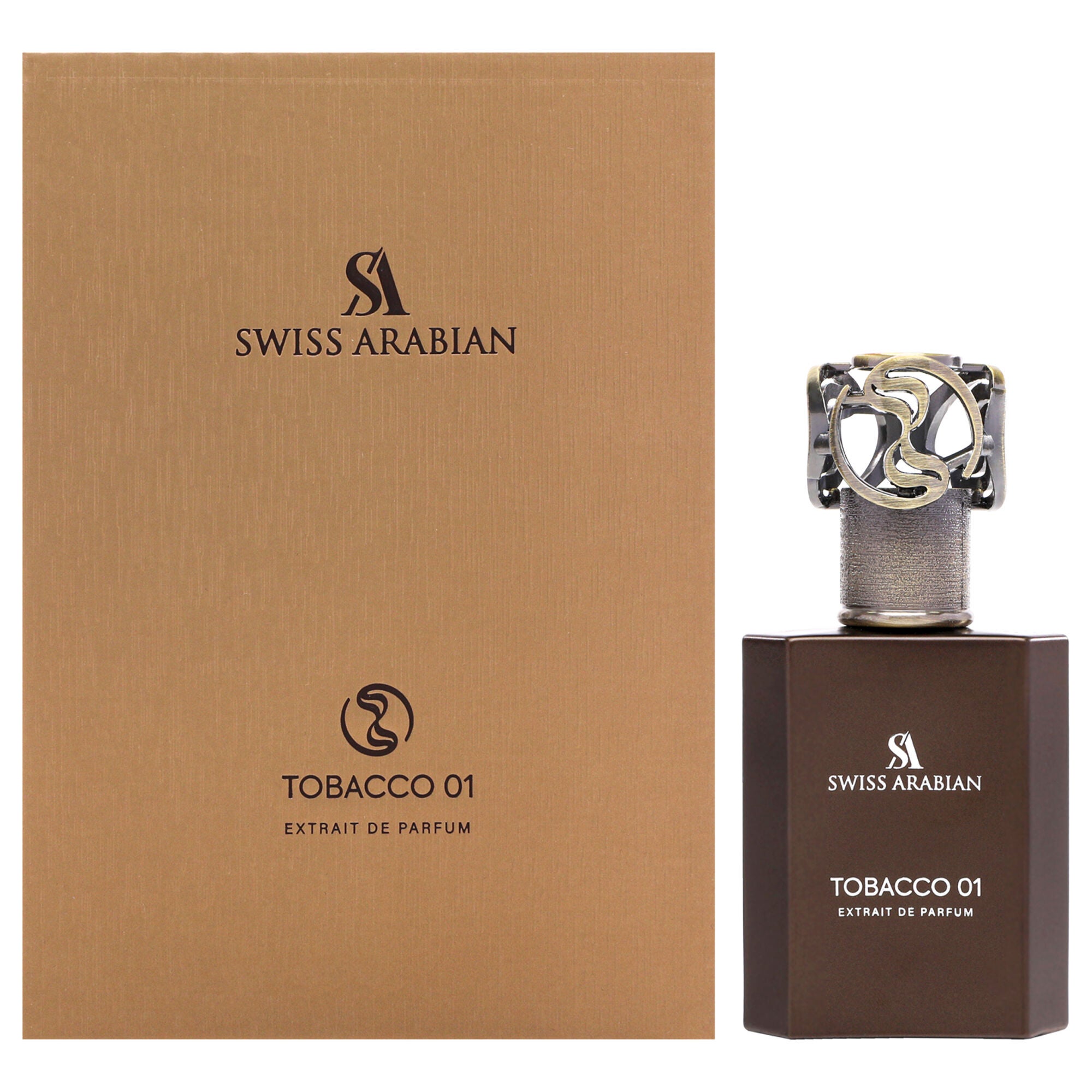 Tobacco 01 by Swiss Arabian for Unisex - 1.7 oz Extrait De Parfum Spray, See Description, hi-res image number 0