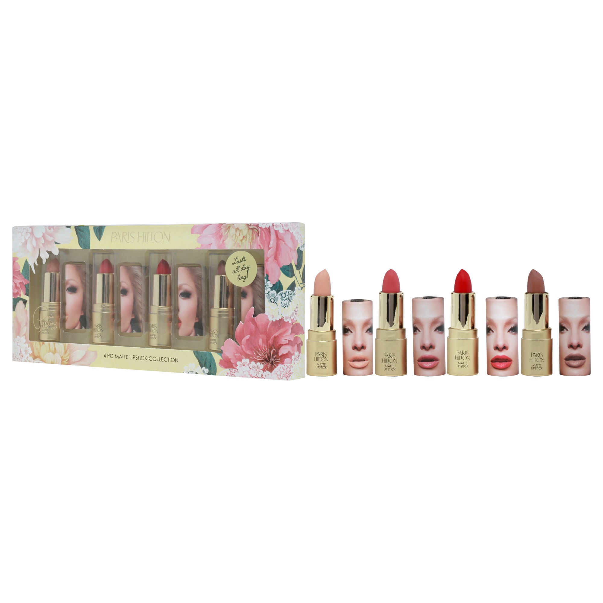 Matte Lipstick Collection by Paris Hilton Cosmetics for Women - 4 Pc Set, See Description, alternate image number 2