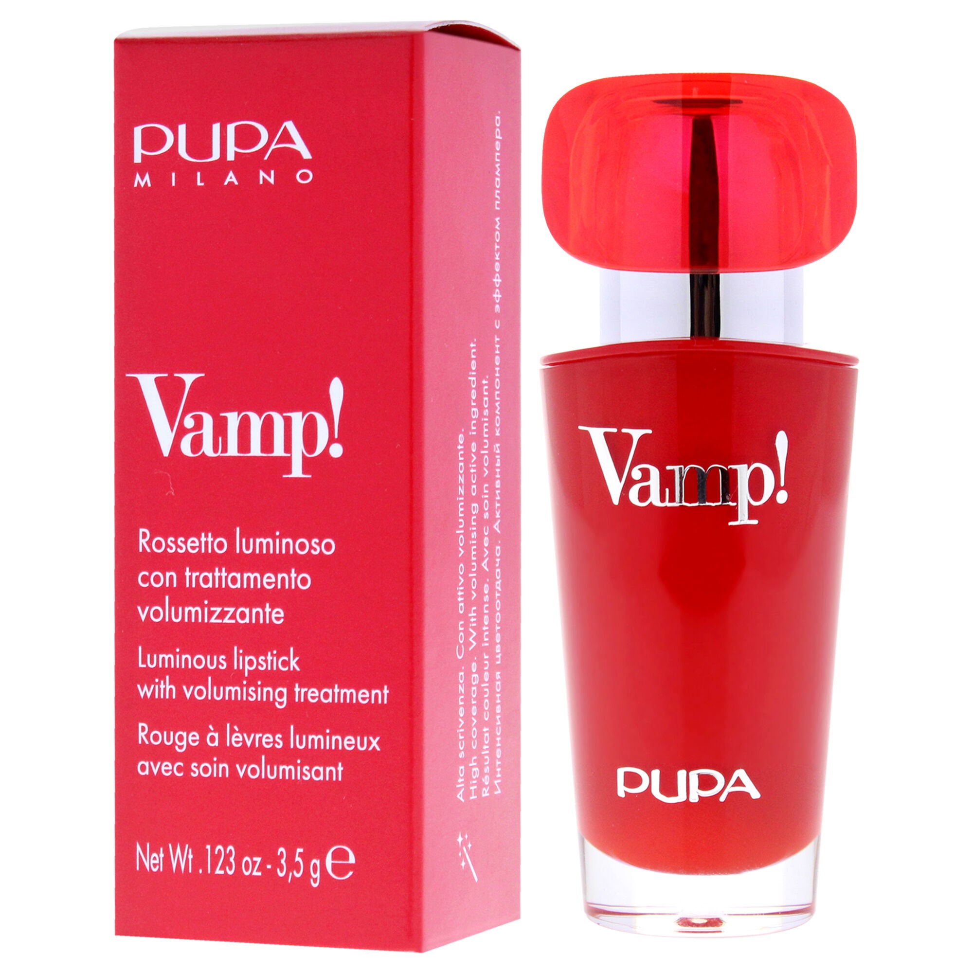 Vamp! Extreme Colour Lipstick with Plumping Treatment - 104 Ancient Rose by Pupa Milano for Women - 0.123 oz Lipstick, See Description, alternate image number 3
