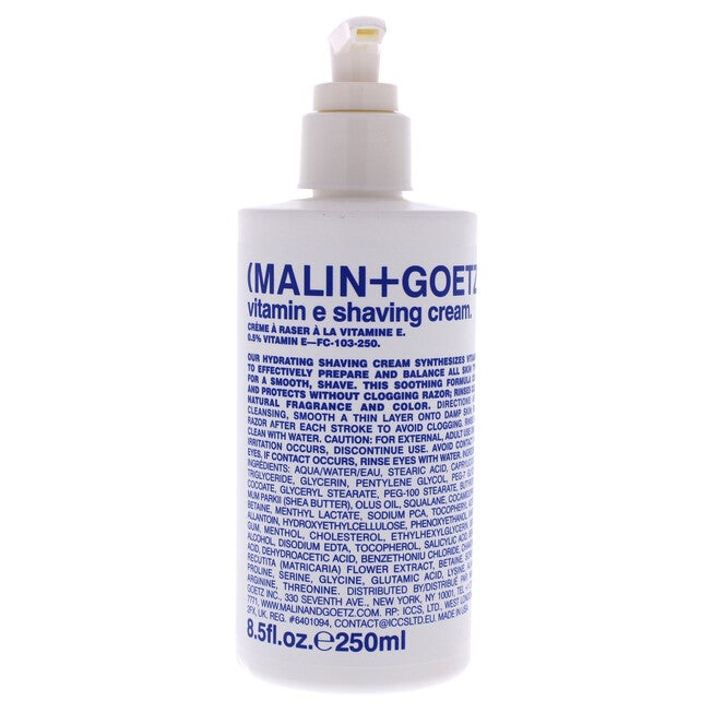 Vitamin E Shaving Cream by Malin + Goetz for Men - 8.5 oz Shaving Cream, See Description, alternate image number 1