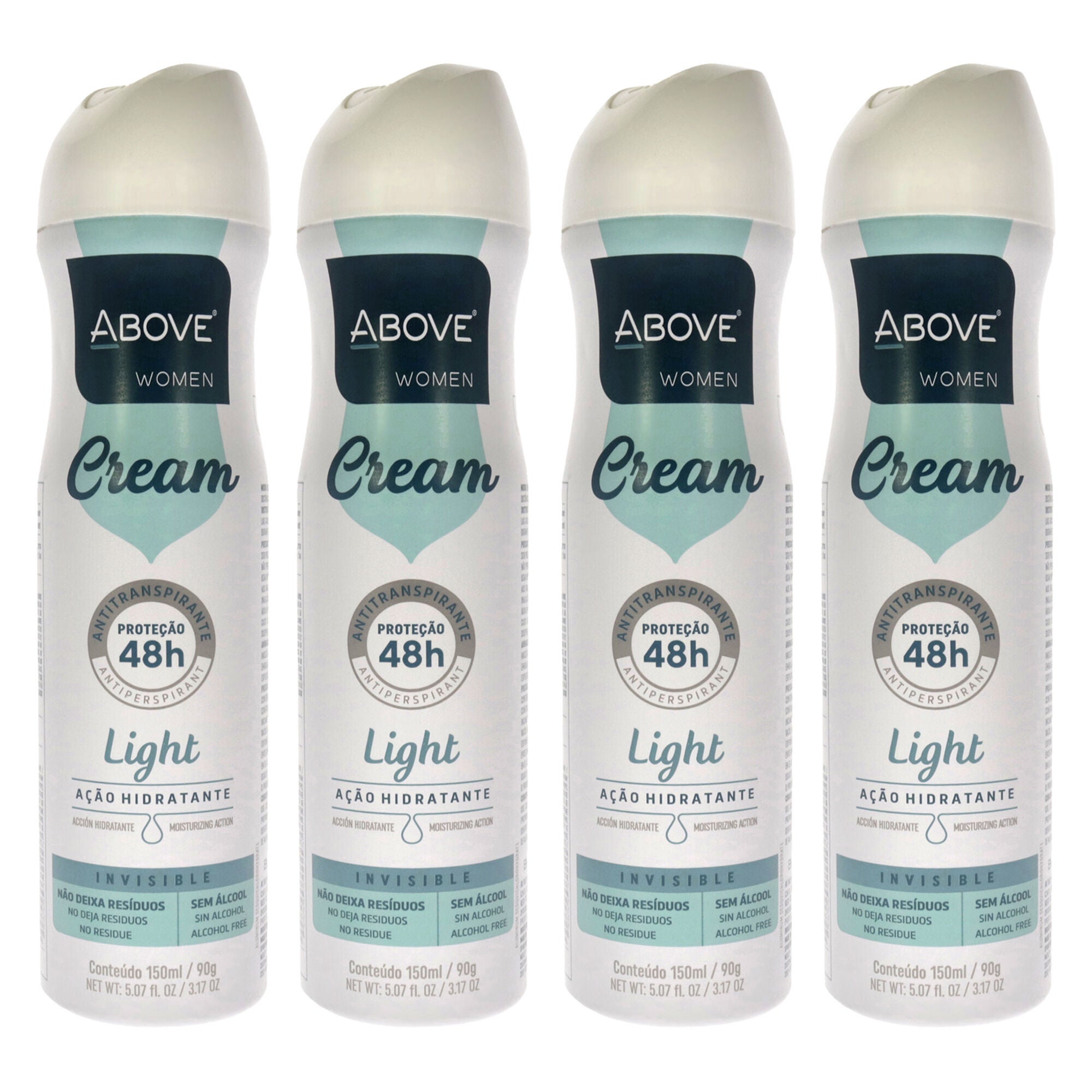 48 Hours Cream Antiperspirant Deodorant - Light by Above for Women - 3.17 oz Deodorant Spray - Pack of 4, See Description, hi-res image number 0