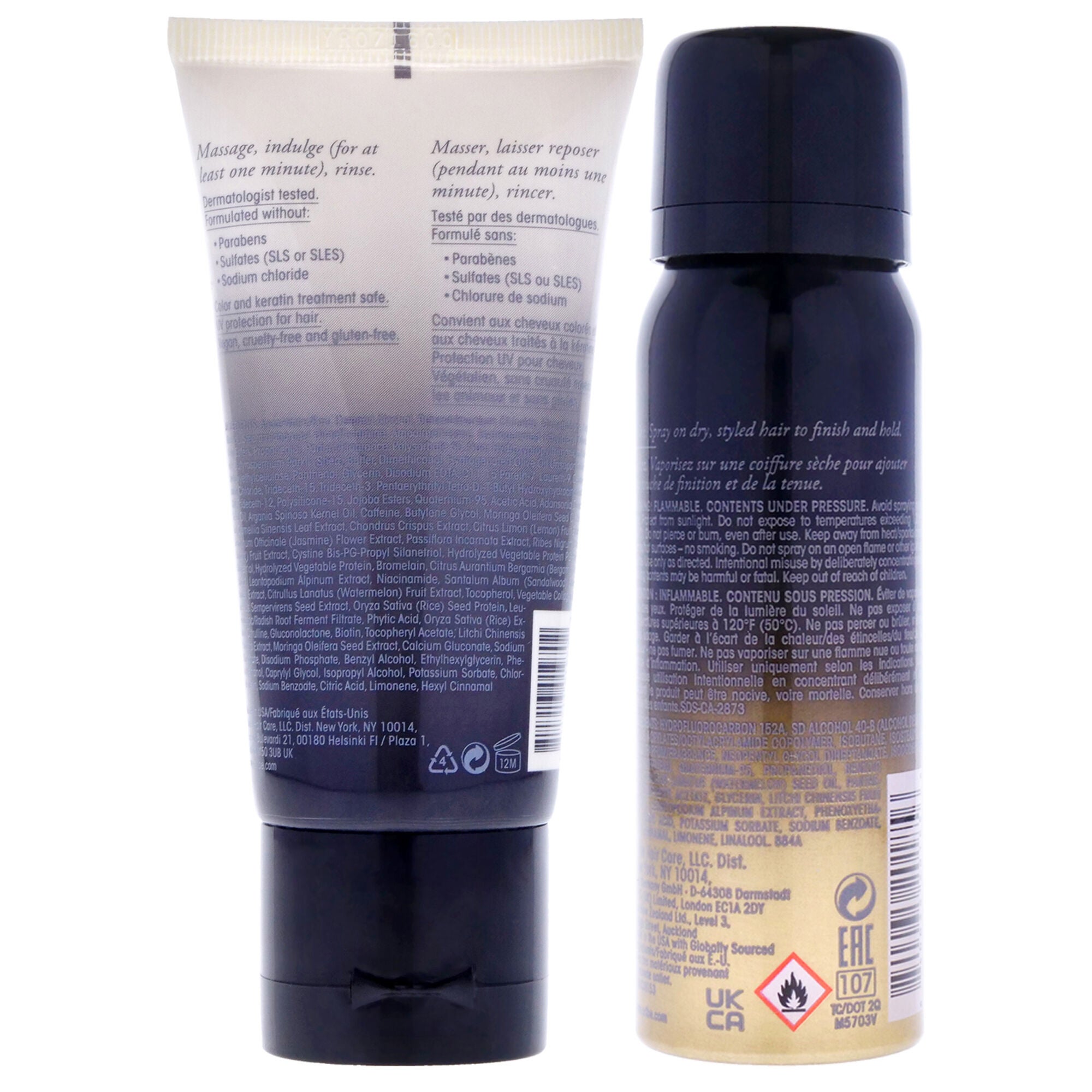 Impermeable Anti-Humidity Spray and Gold Lust Repair and Restore Conditioner Kit by Oribe for Unisex - 2 Pc Kit 2.1oz Hair Spray, 1.7oz Conditioner, Multi, alternate image number 2