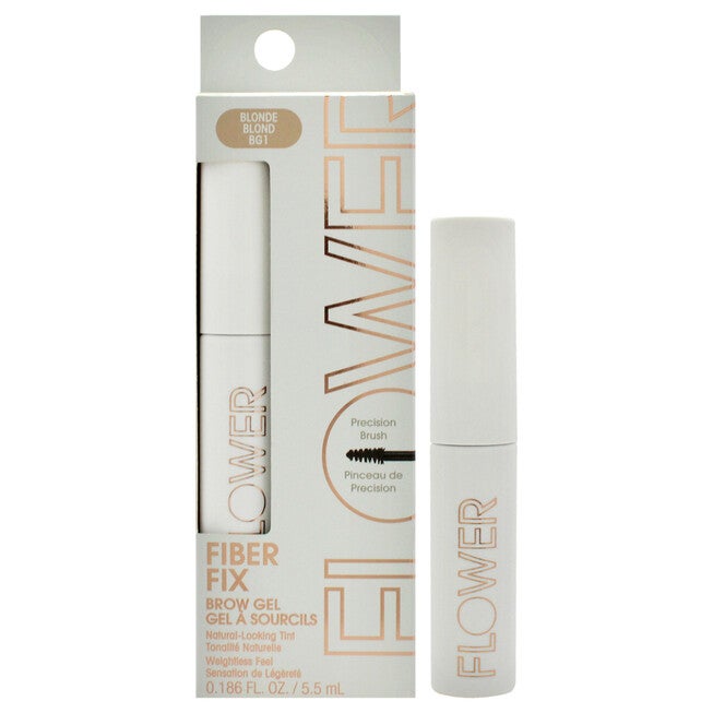 Fiber Fix Brow Gel - BG1 Blonde by Flower Beauty for Women - 0.186 oz Eyebrow Gel, NA, hi-res image number null
