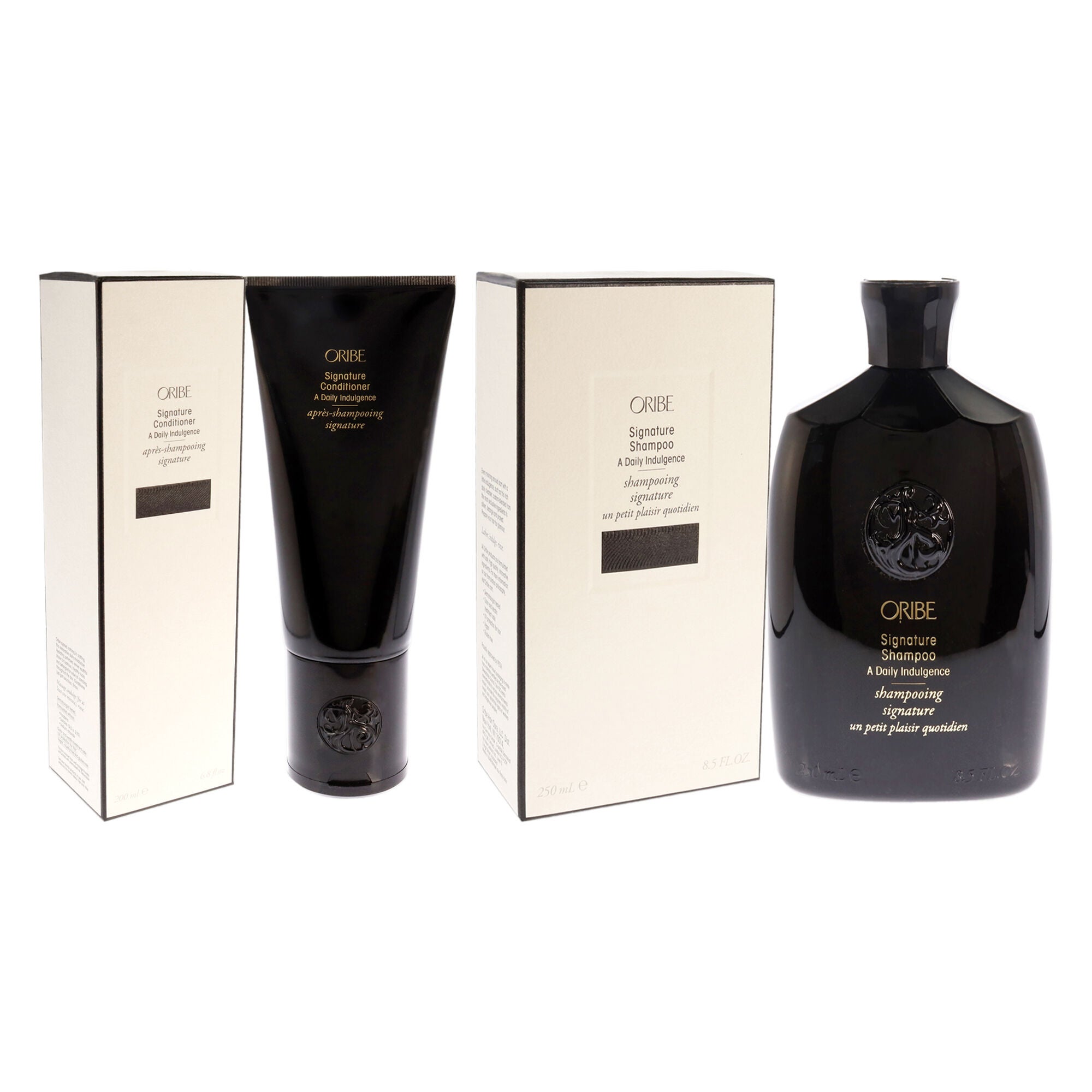 Signature Shampoo and Signature Conditioner Kit by Oribe for Unisex - 2 Pc Kit 8.5oz Shampoo, 6.8oz Conditioner, White, alternate image number 2