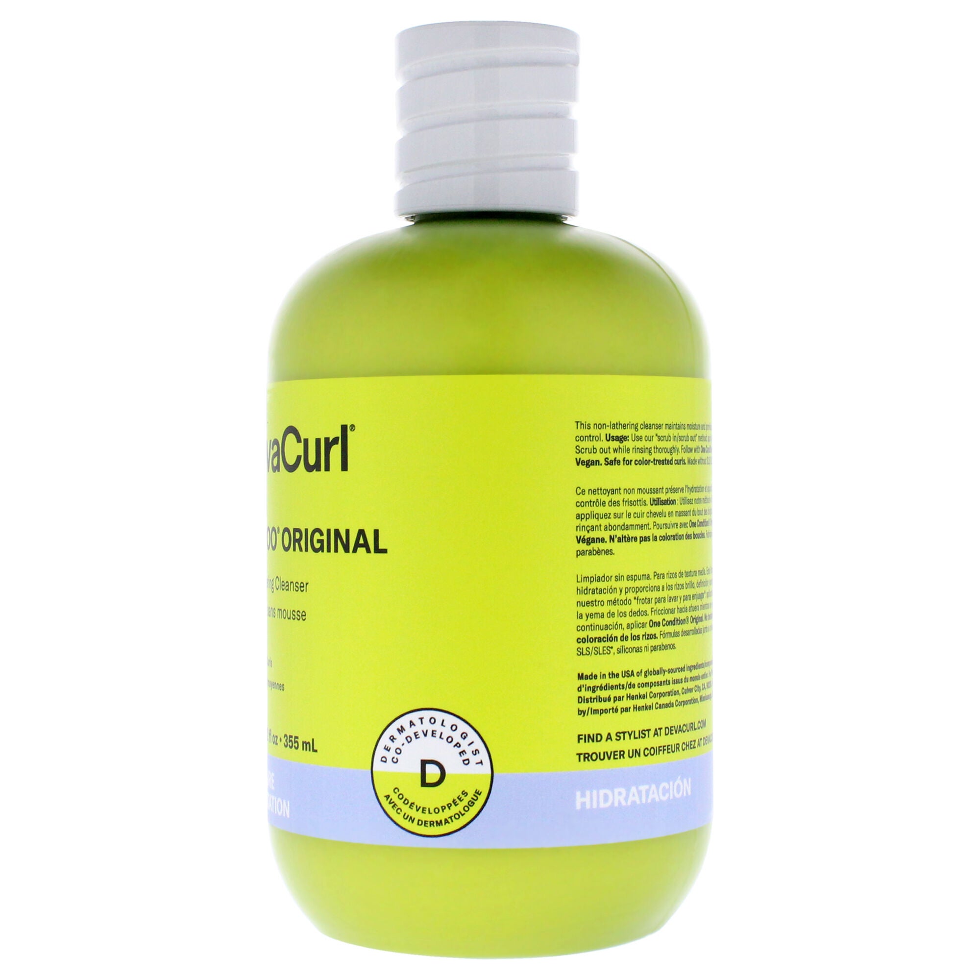 No-Poo Original-NP by DevaCurl for Unisex - 12 oz Cleanser, See Description, alternate image number 2