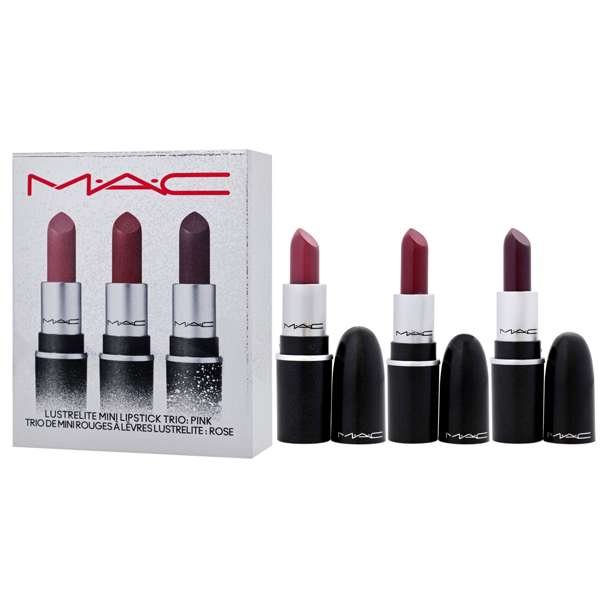 Lustrelite Mini Lipstick Trio - Pink by MAC for Women - 3 Pc Gift Set, , alternate image number 7