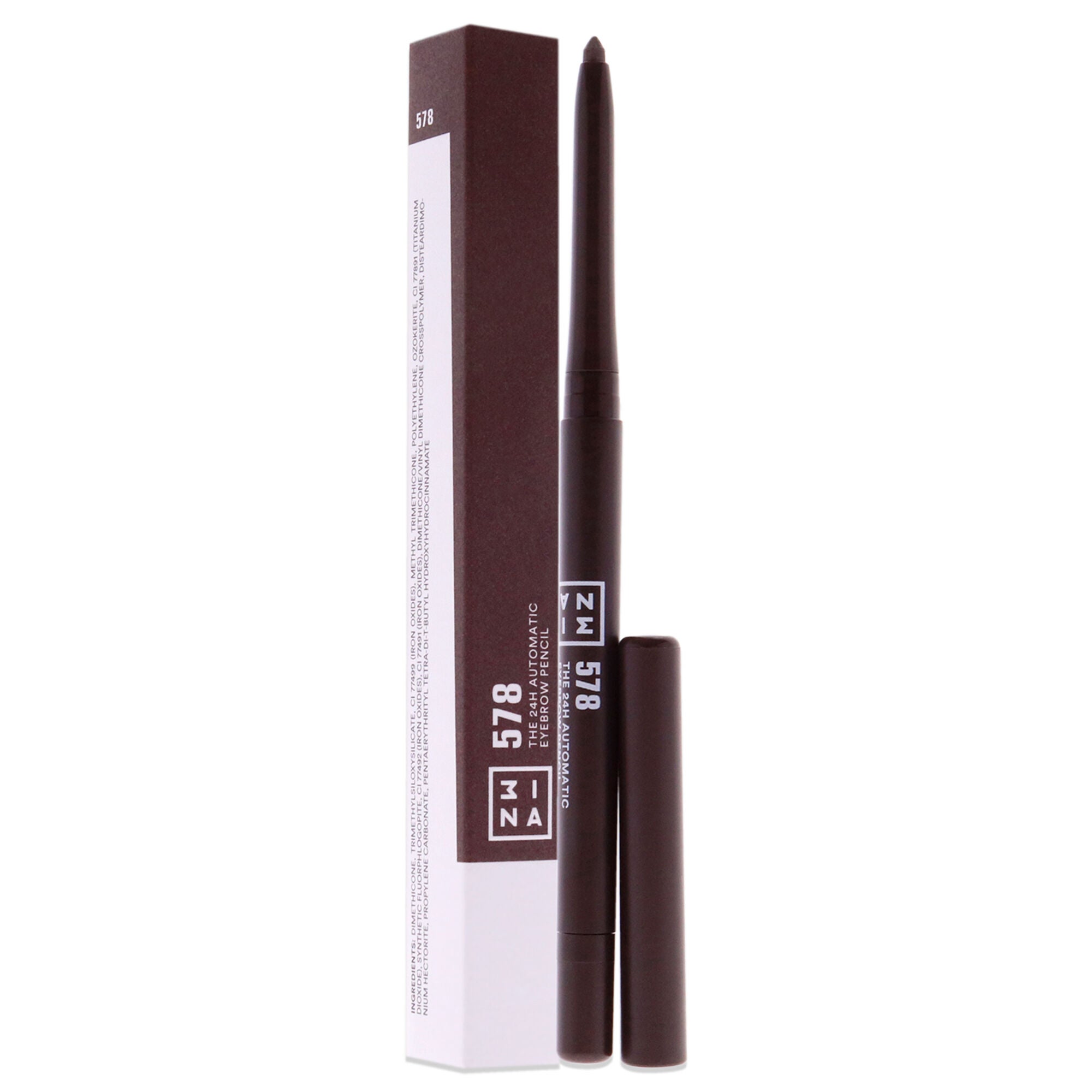 The 24H Automatic Eyebrow Pencil - 578 Chocolate by 3INA for Women - 0.011 oz Eyebrow Pencil, , alternate image number 6