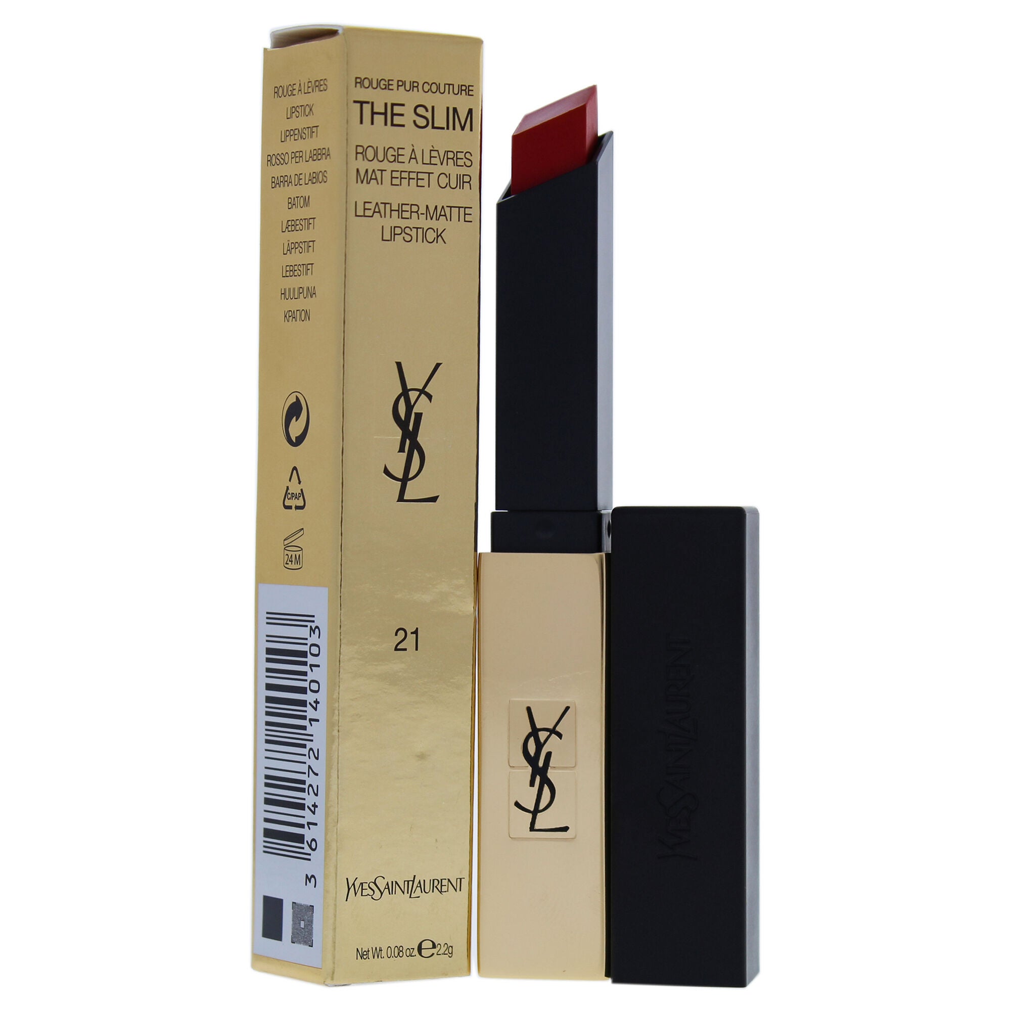 Rouge Pur Couture The Slim Matte Lipstick - 21 Rouge Paradoxe by Yves Saint Laurent for Women - 0.08 oz Lipstick, See Description, alternate image number 1