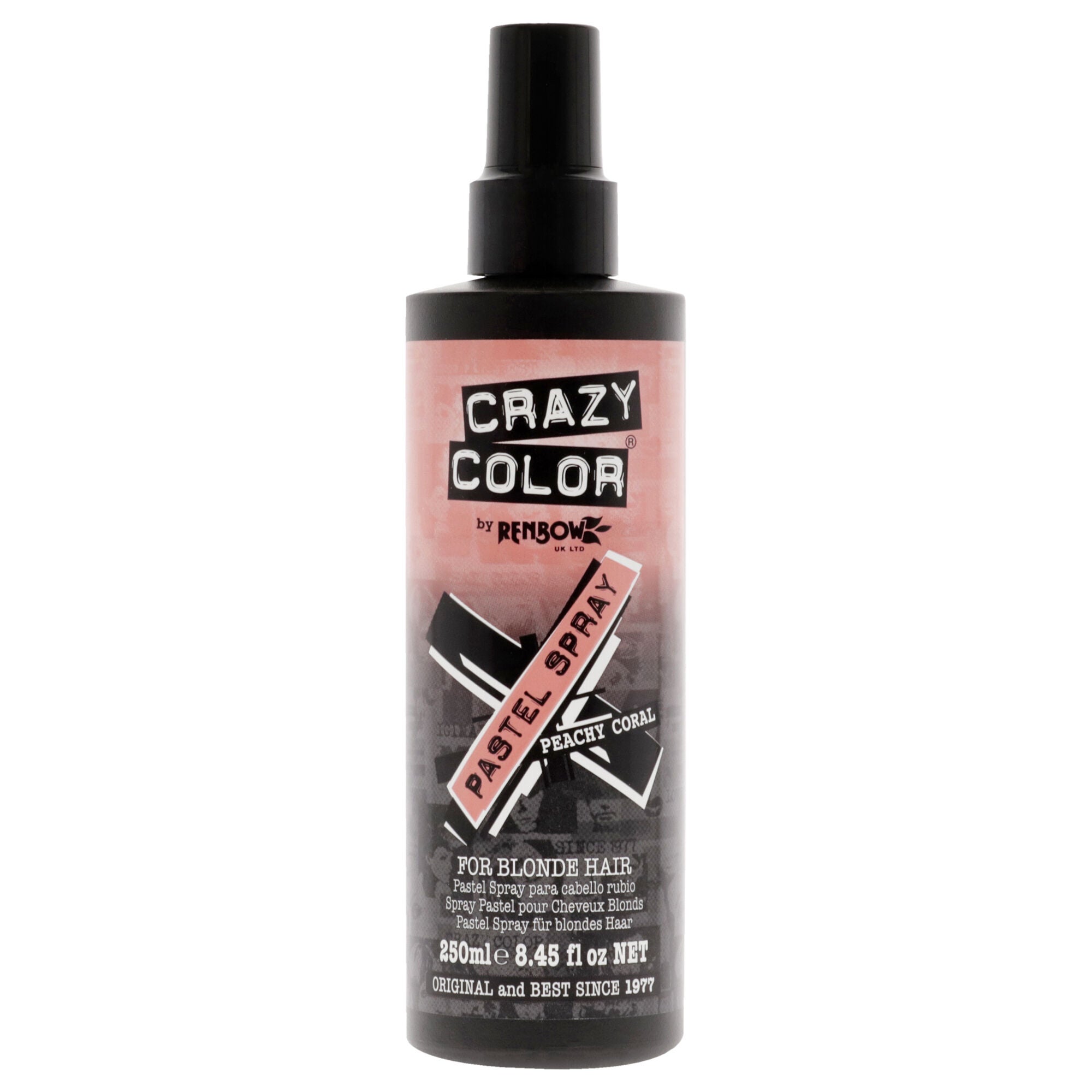 Pastel Spray - Peachy Coral by Crazy Color for Women - 8.45 oz Hair Spray, See Description, alternate image number 3