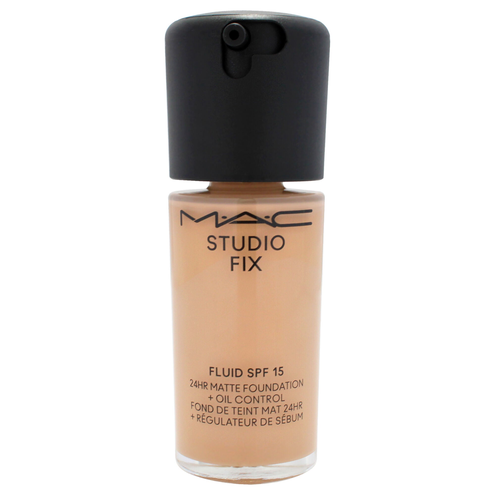 Studio Fix Fluid SPF 15 24HR Matte Foundation Plus Oil Control - NC37 Medium Beige With Neutral Undertone by MAC for Women - 1 oz Foundation, Beige, alternate image number 4