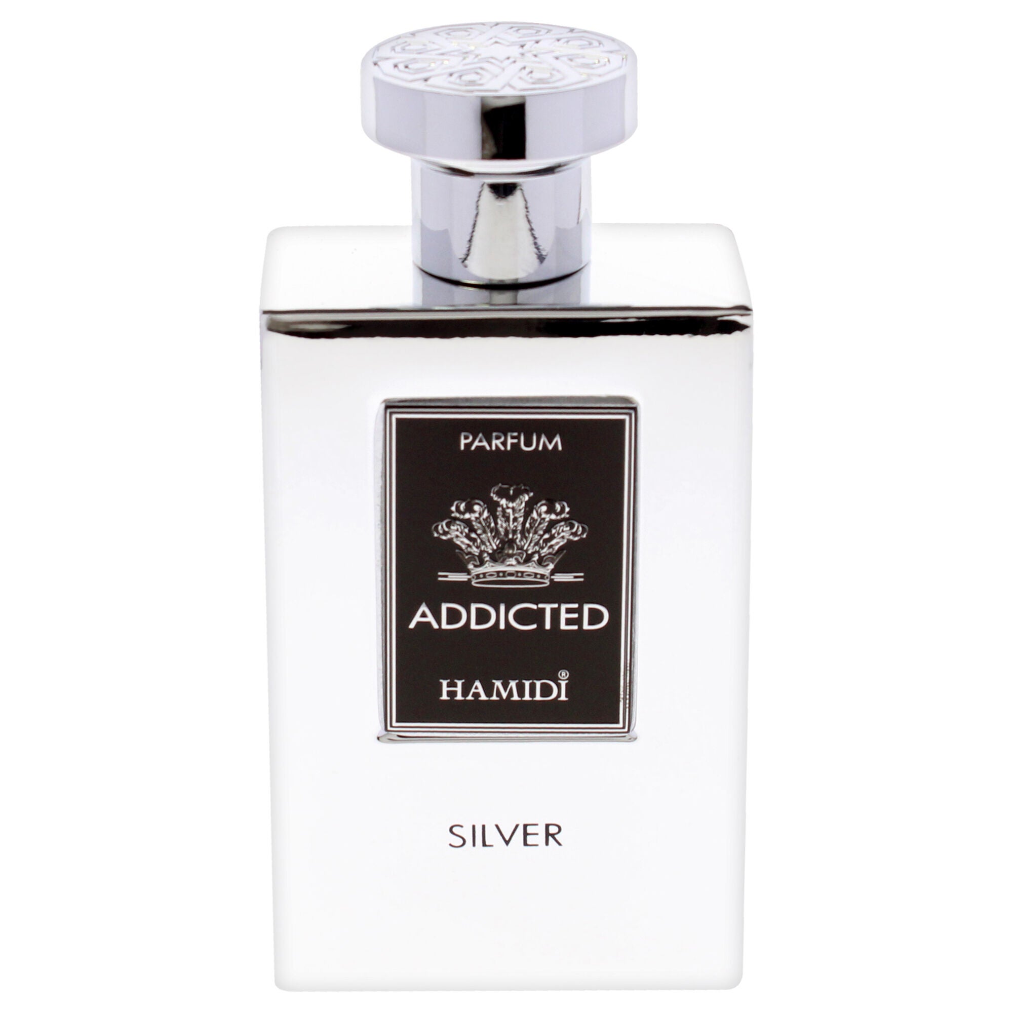 Addicted - Silver by Hamidi for Men - 4 oz Parfum Spray, Clear, alternate image number 4